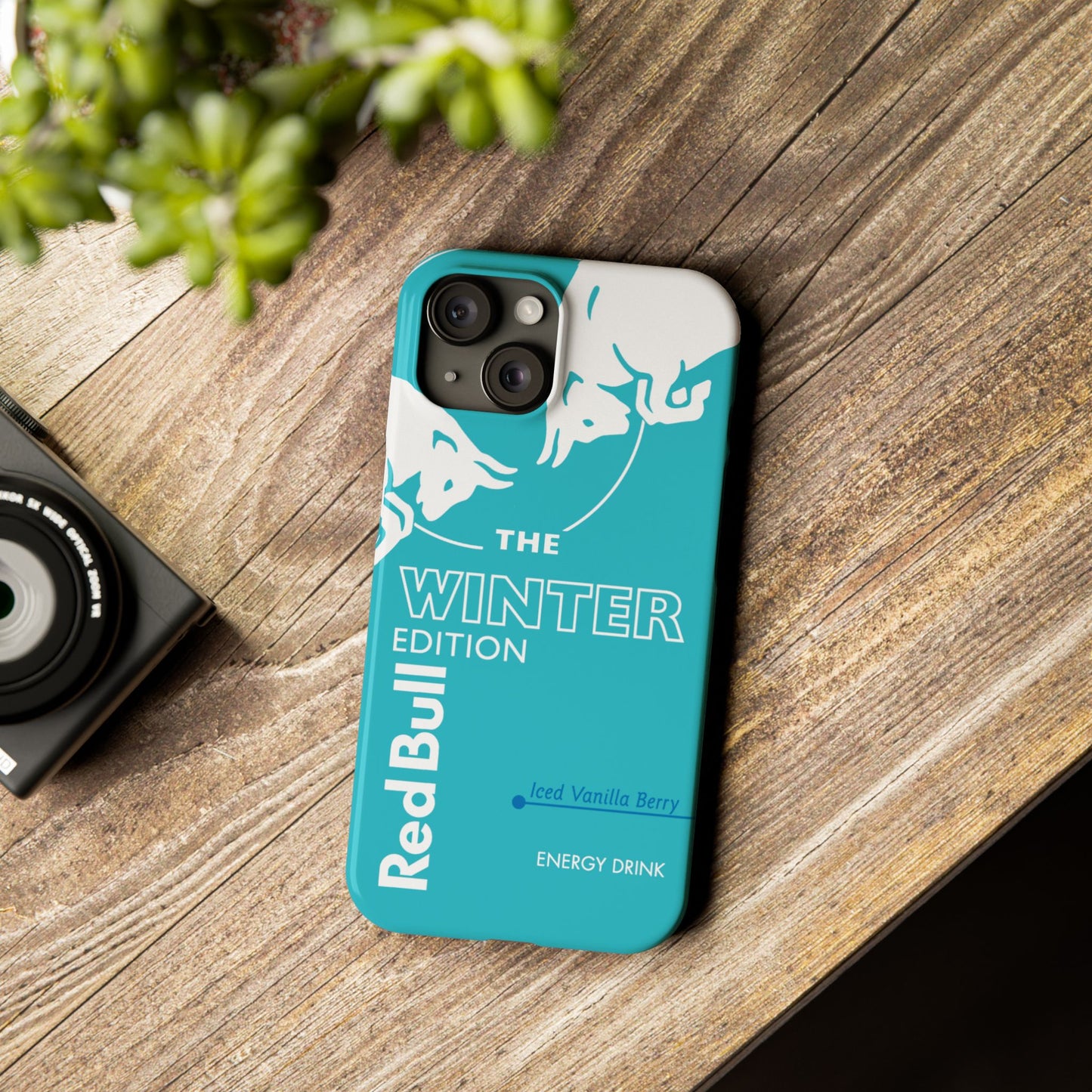 Red Bull Energy Drink iPhone Case - Winter Iced Vanilla Berry Edition