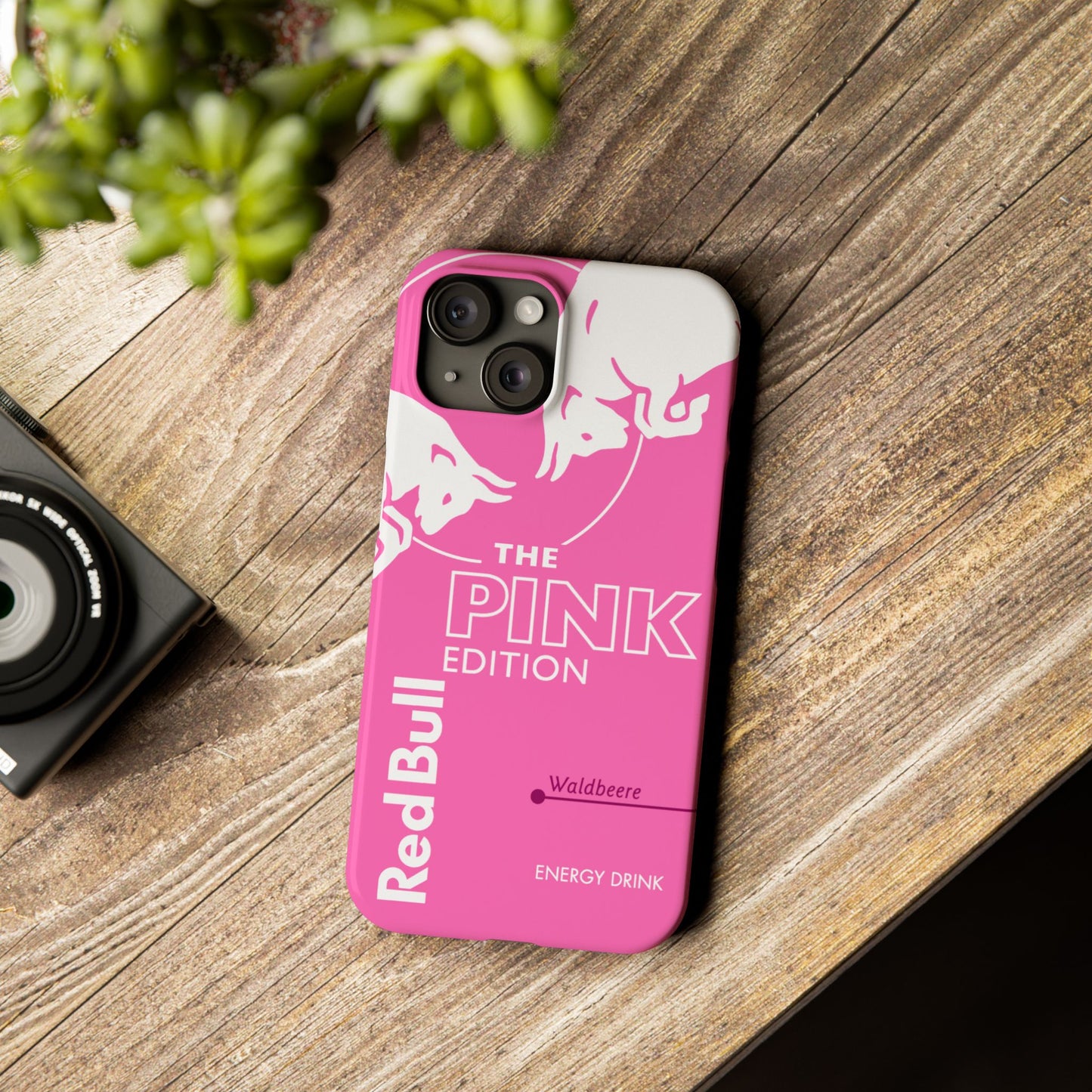 Red Bull Energy Drink iPhone Case - Pink Waldbeere Edition