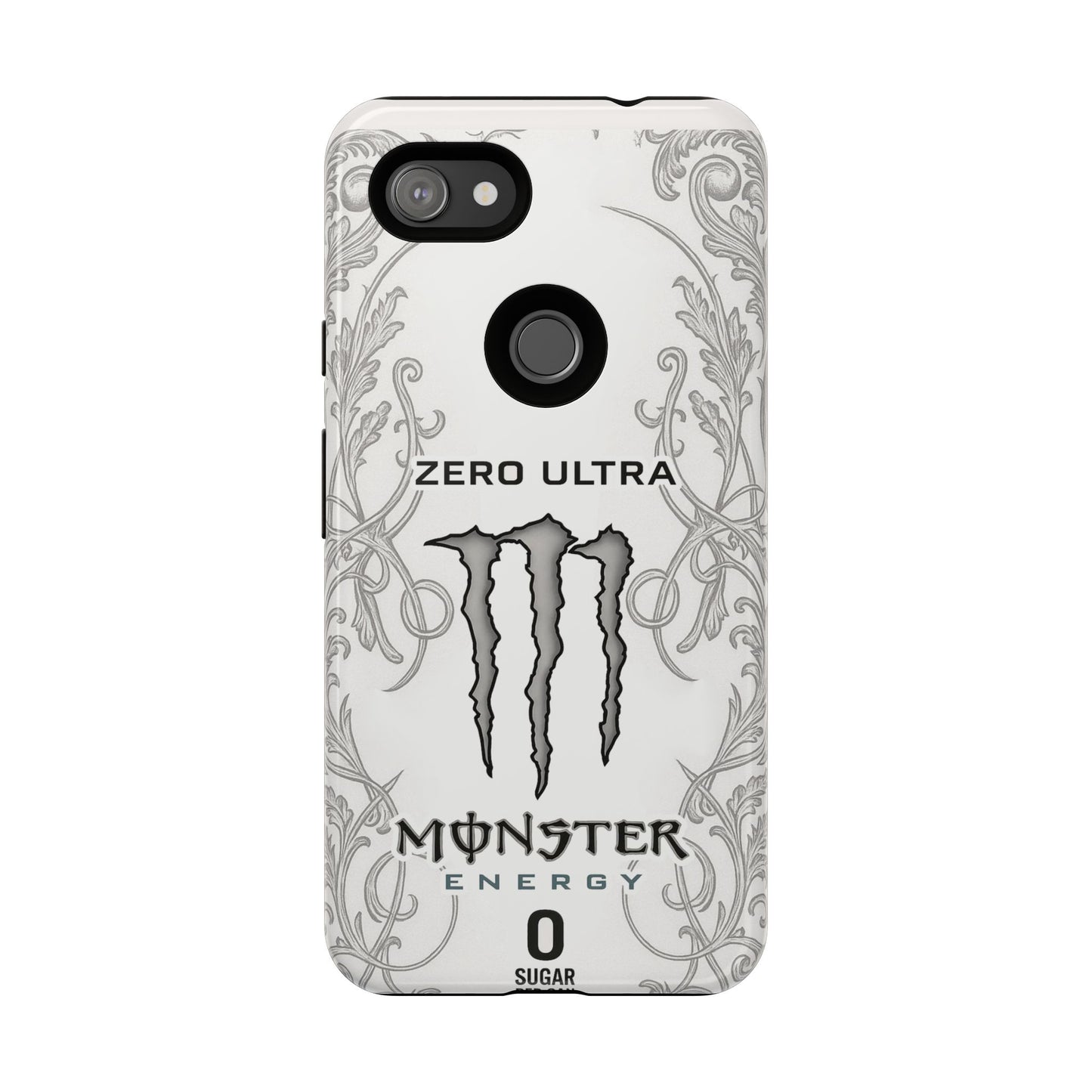 Monster White Ultra Energy Phone Case – For Samsung Galaxy & Google Pixel