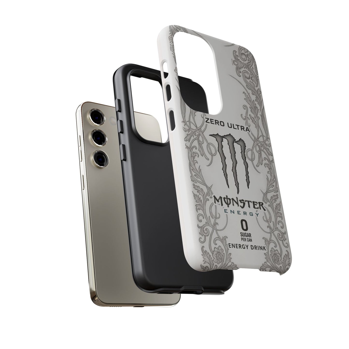 Monster White Ultra Energy Phone Case – For Samsung Galaxy & Google Pixel