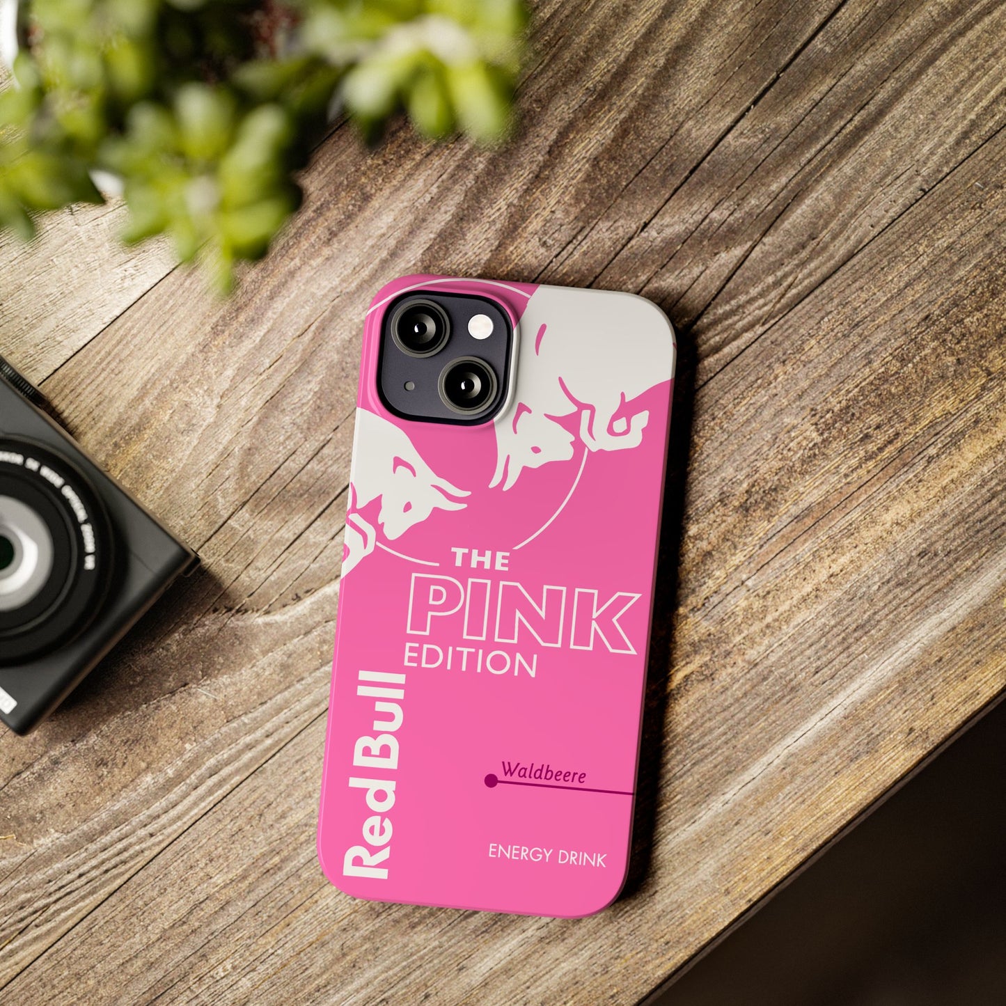 Red Bull Energy Drink iPhone Case - Pink Waldbeere Edition