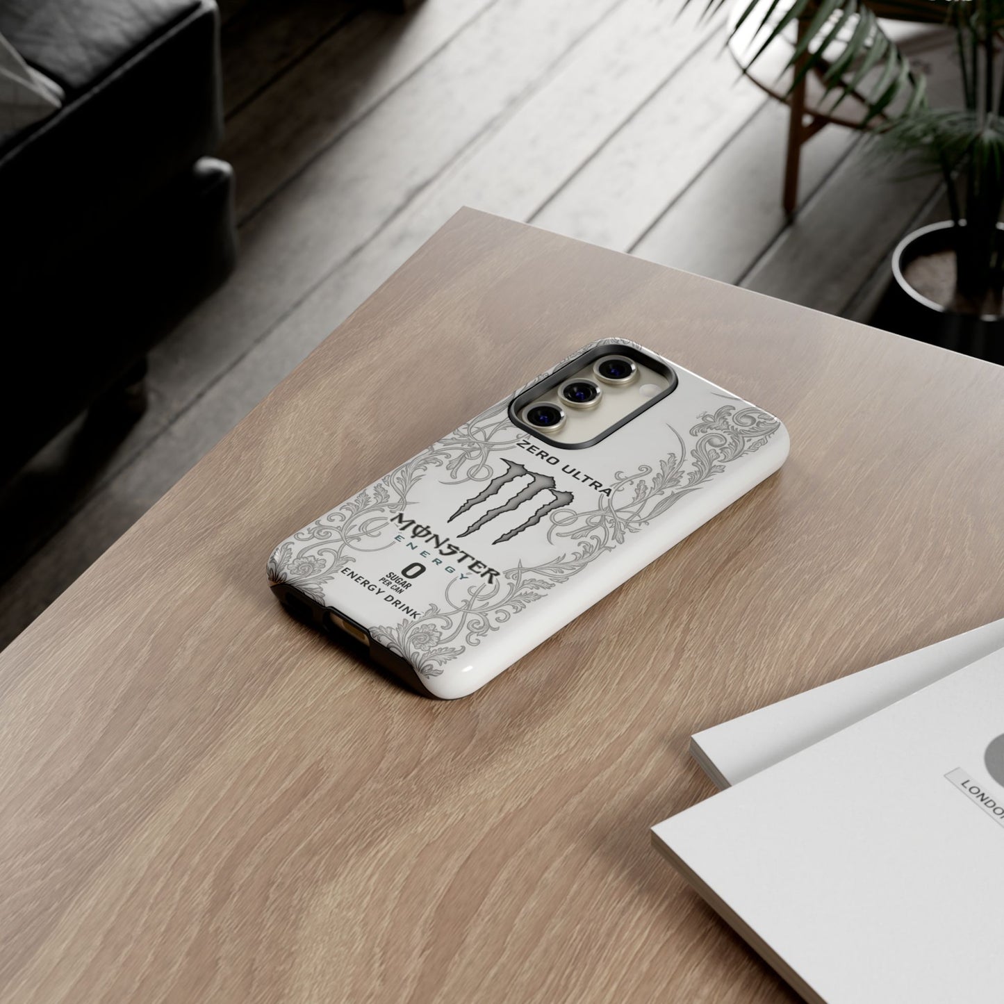 Monster White Ultra Energy Phone Case – For Samsung Galaxy & Google Pixel