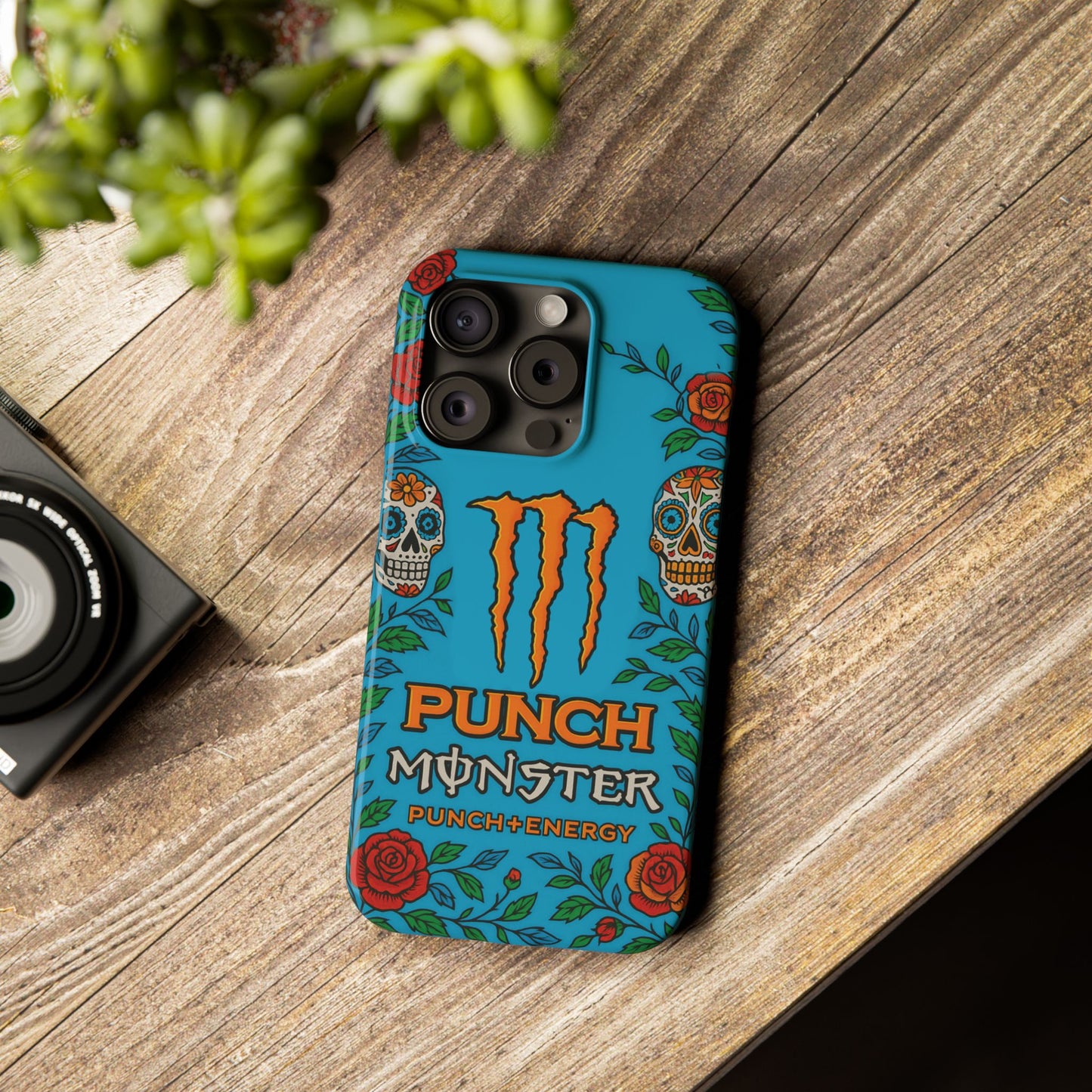 Monster Energy Mango Loco iPhone Case - Blue & Orange