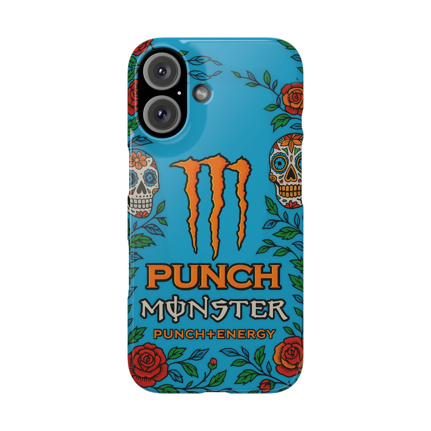 Monster Energy Mango Loco iPhone Case - Blue & Orange