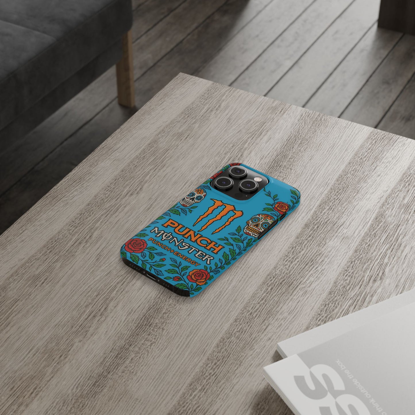 Monster Energy Mango Loco iPhone Case - Blue & Orange