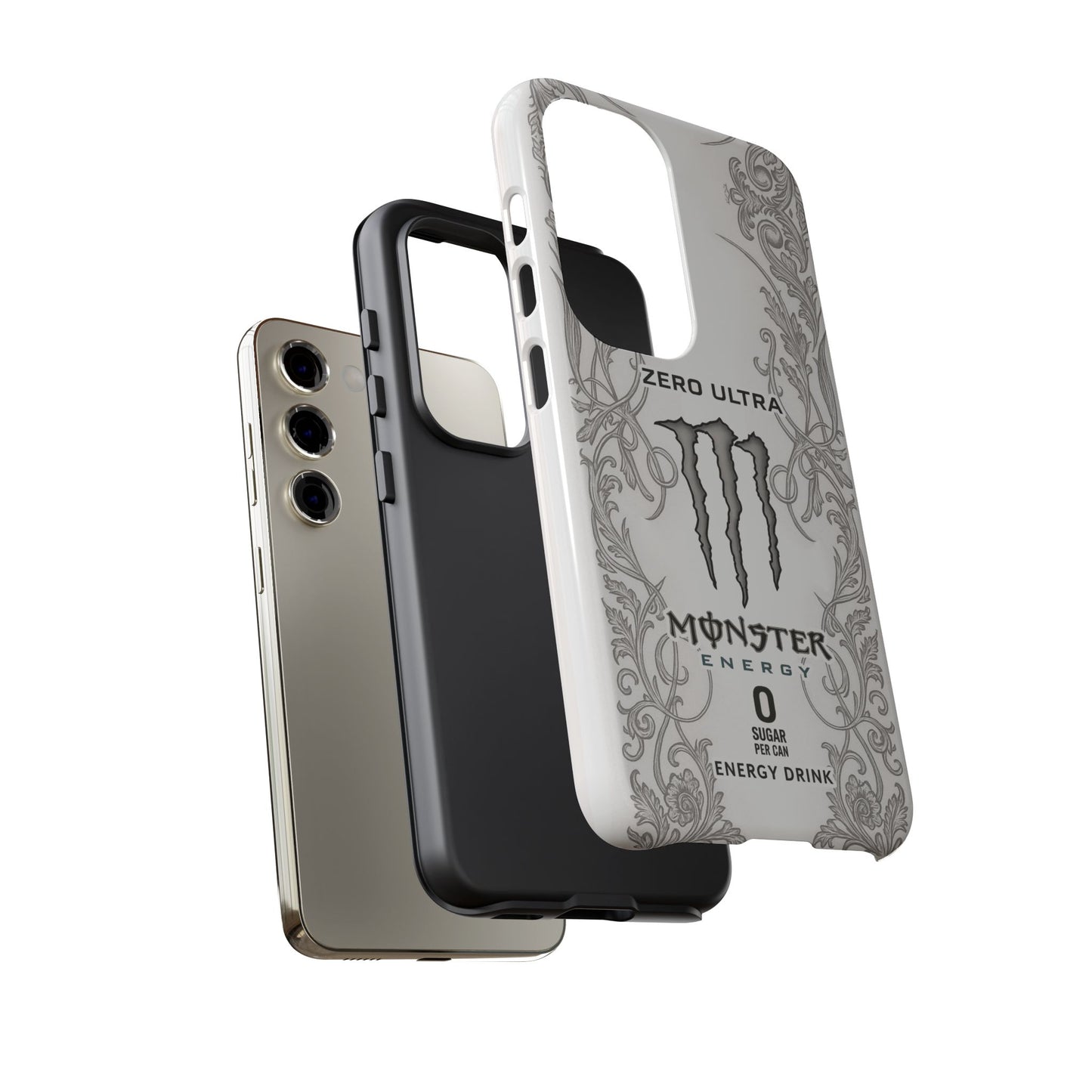 Monster White Ultra Energy Phone Case – For Samsung Galaxy & Google Pixel