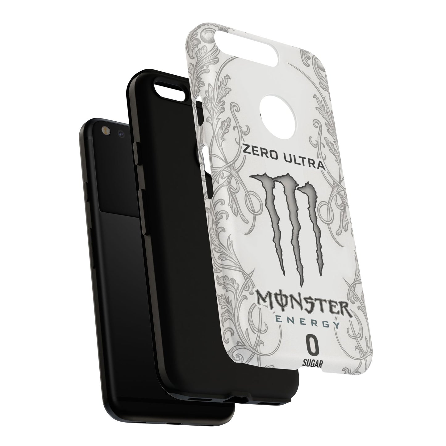 Monster White Ultra Energy Phone Case – For Samsung Galaxy & Google Pixel