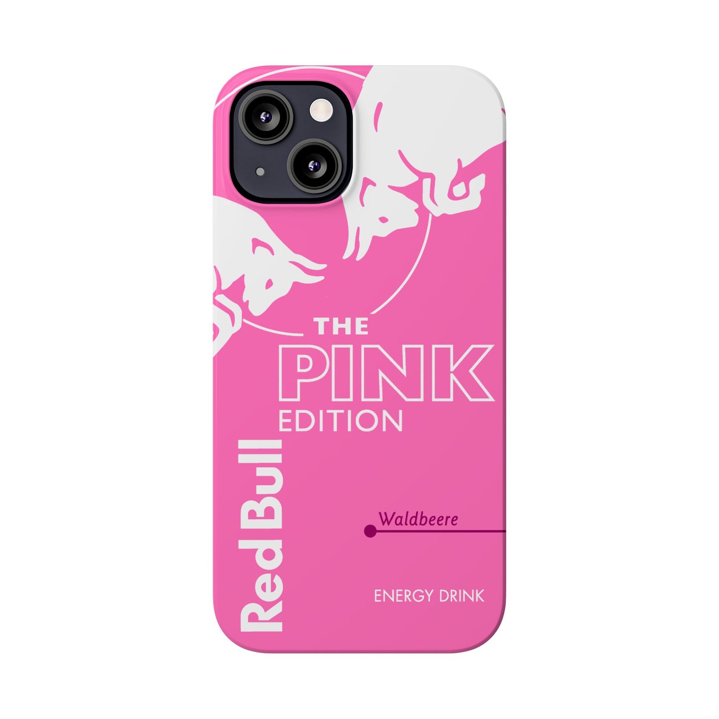 Red Bull Energy Drink iPhone Case - Pink Waldbeere Edition