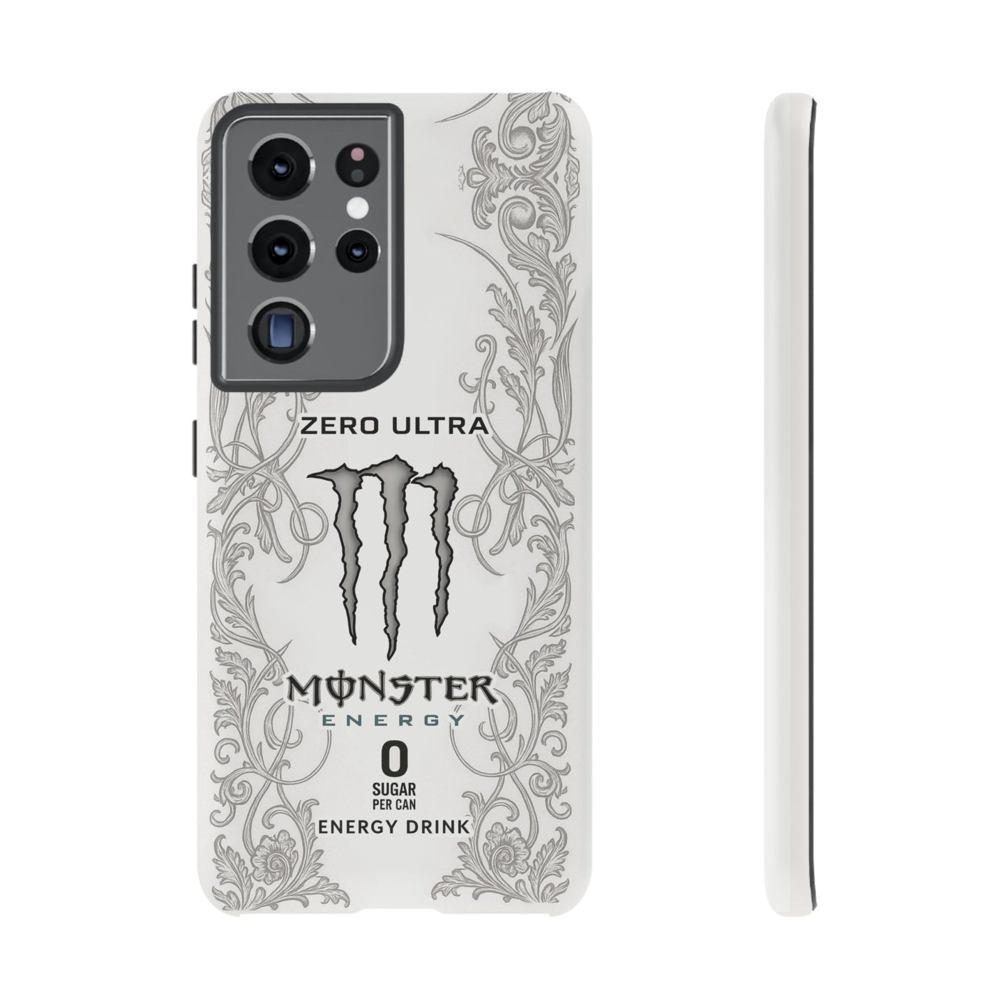 Monster White Ultra Energy Phone Case – For Samsung Galaxy & Google Pixel