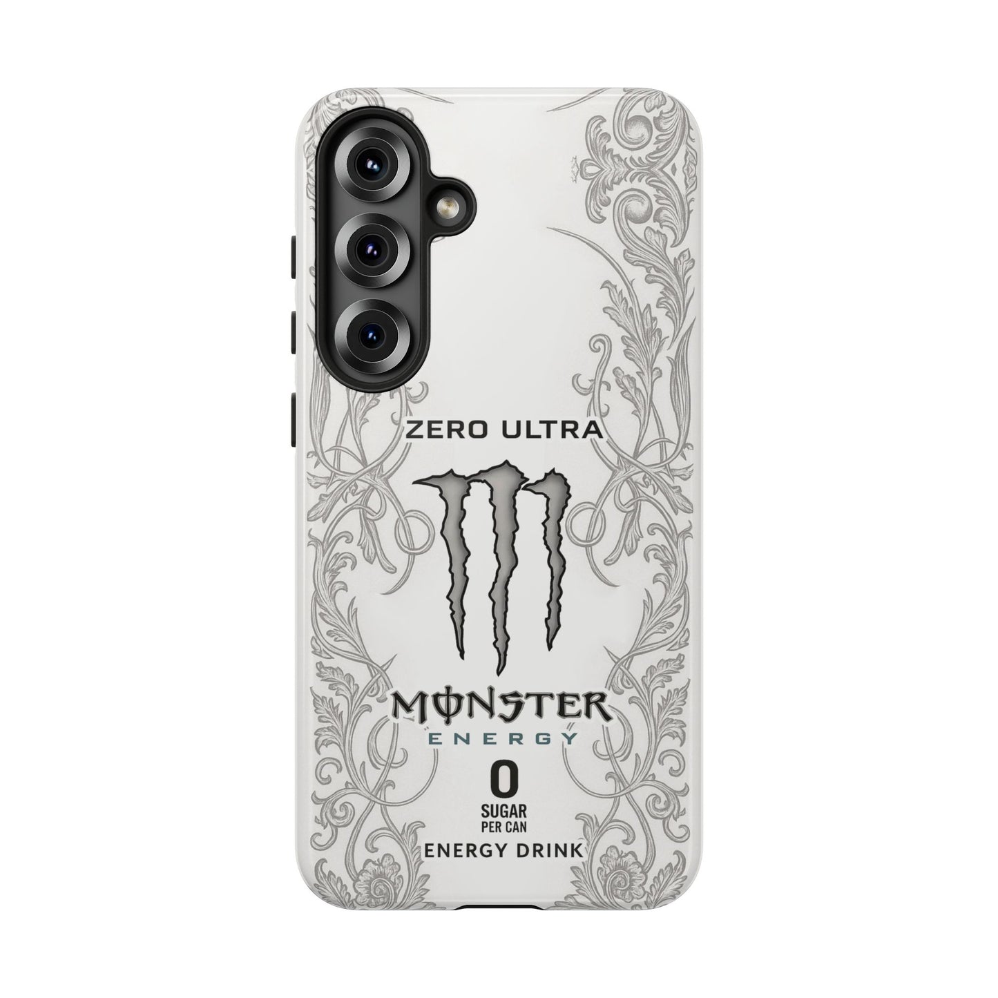 Monster White Ultra Energy Phone Case – For Samsung Galaxy & Google Pixel