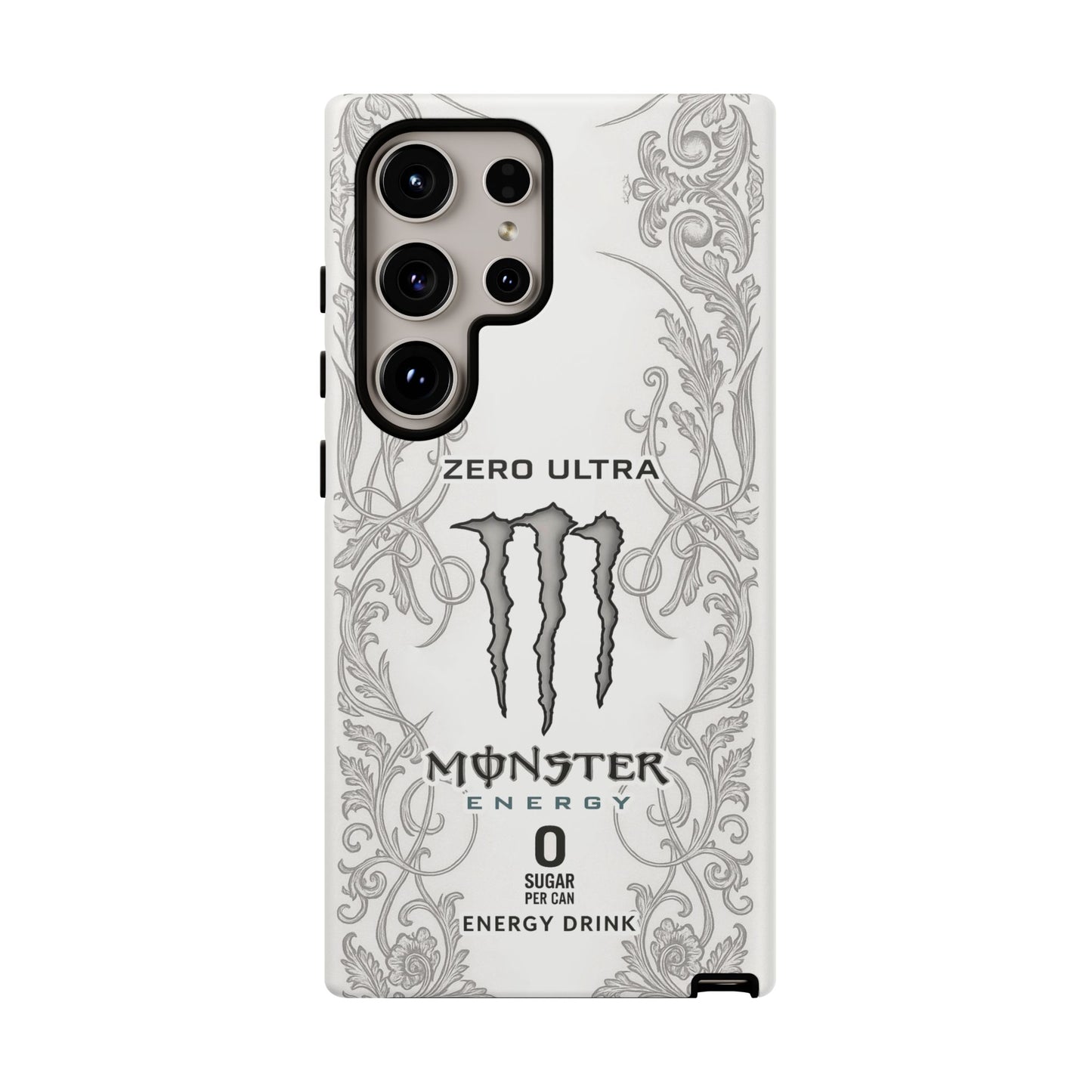 Monster White Ultra Energy Phone Case – For Samsung Galaxy & Google Pixel