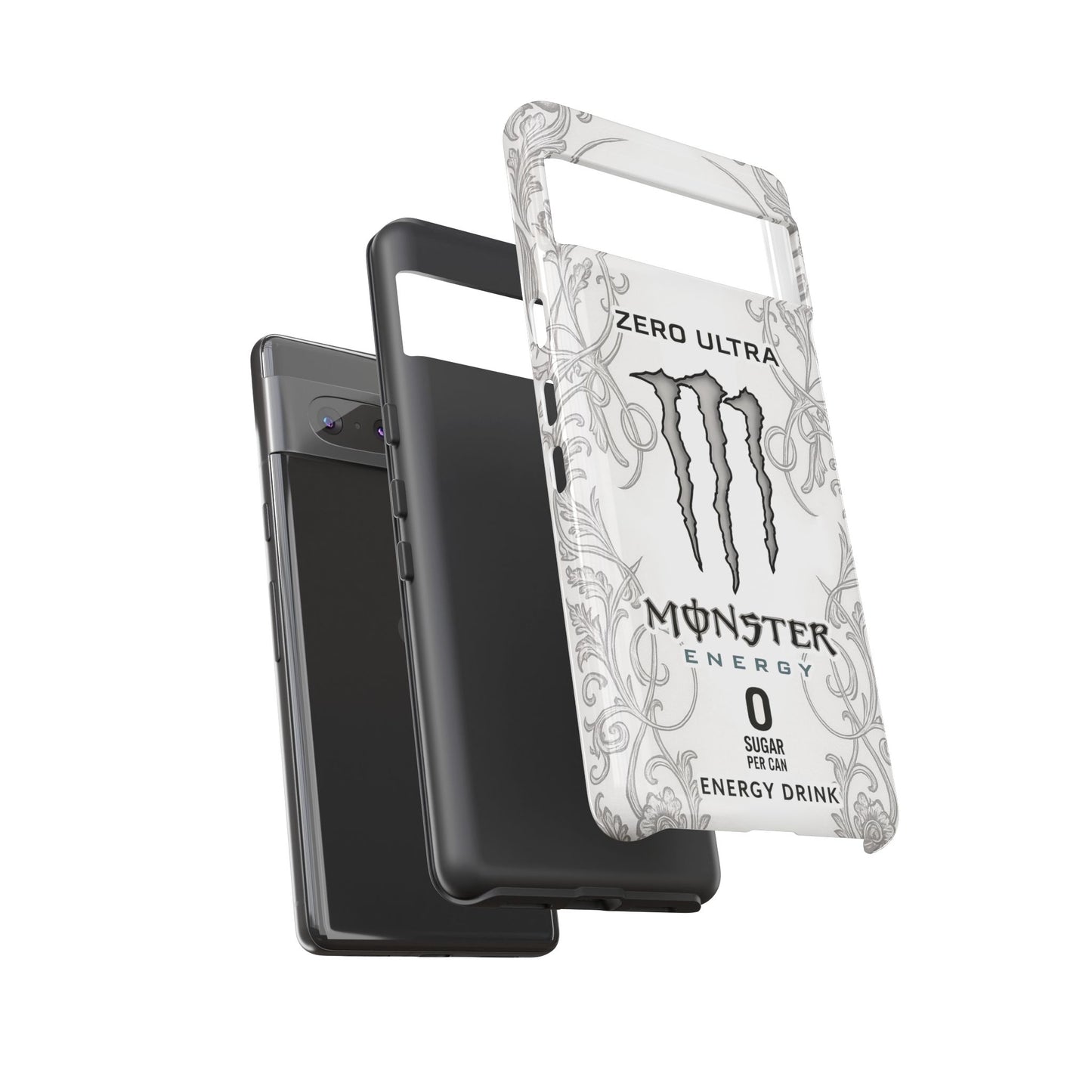 Monster White Ultra Energy Phone Case – For Samsung Galaxy & Google Pixel