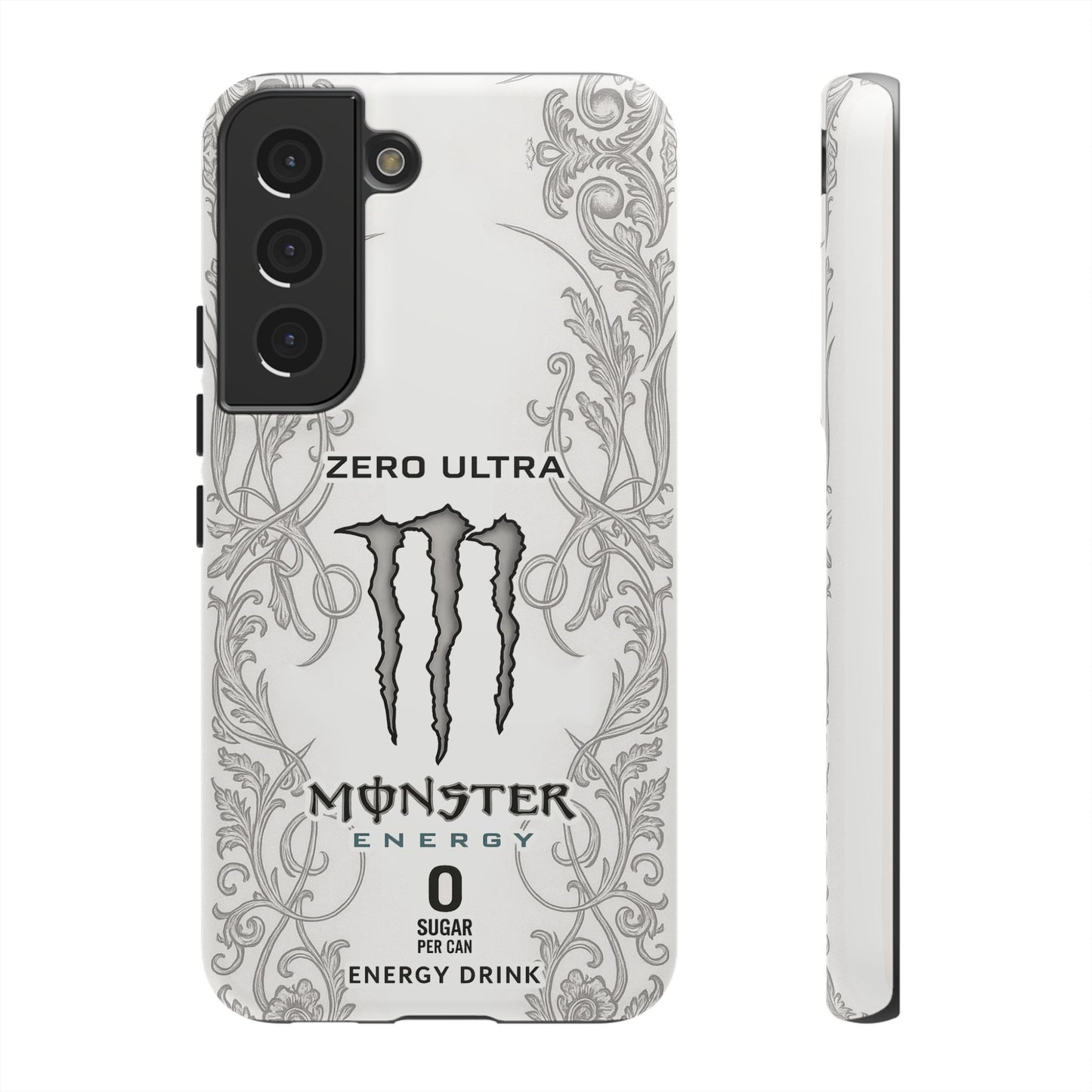 Monster White Ultra Energy Phone Case – For Samsung Galaxy & Google Pixel