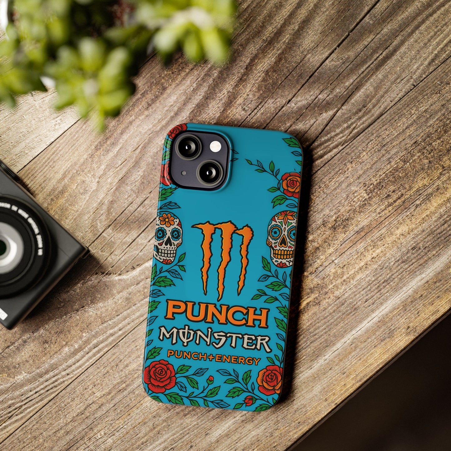 Monster Energy Mango Loco iPhone Case - Blue & Orange