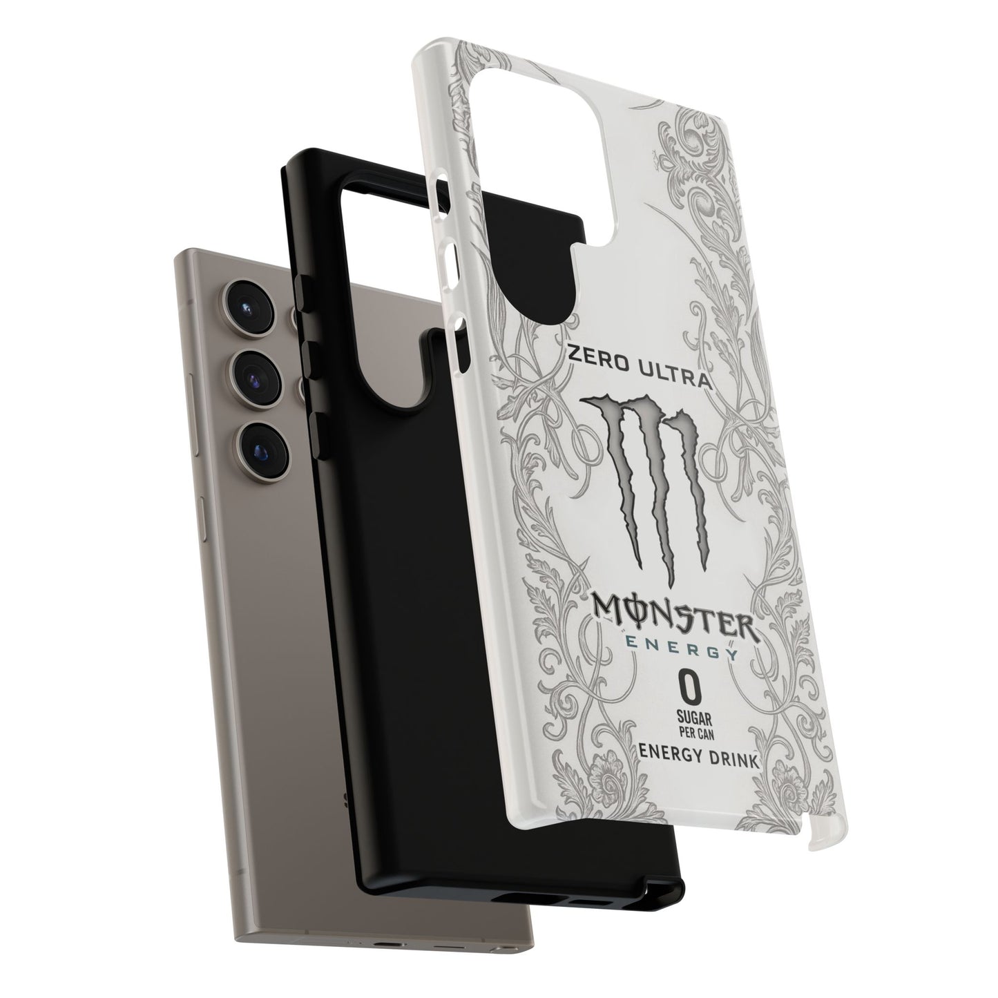 Monster White Ultra Energy Phone Case – For Samsung Galaxy & Google Pixel