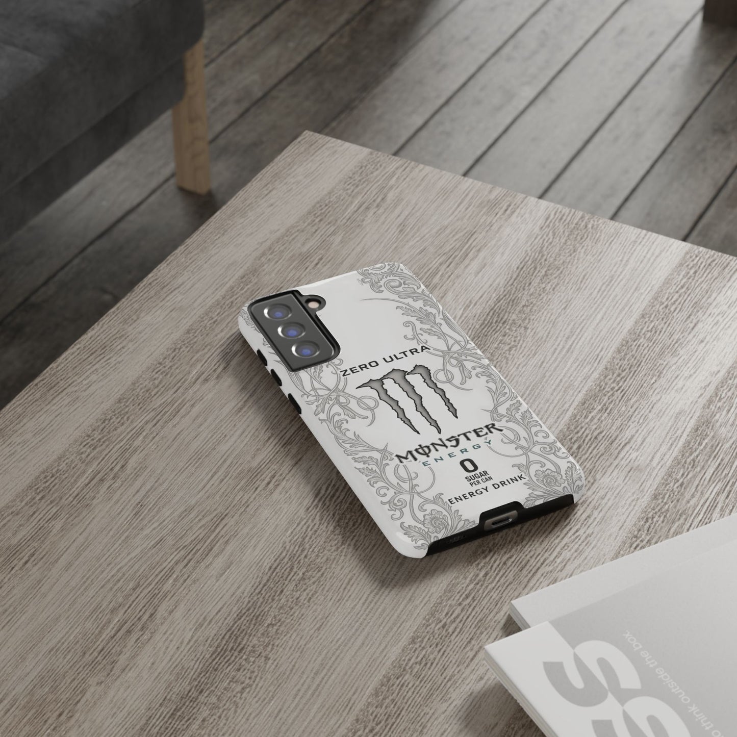 Monster White Ultra Energy Phone Case – For Samsung Galaxy & Google Pixel