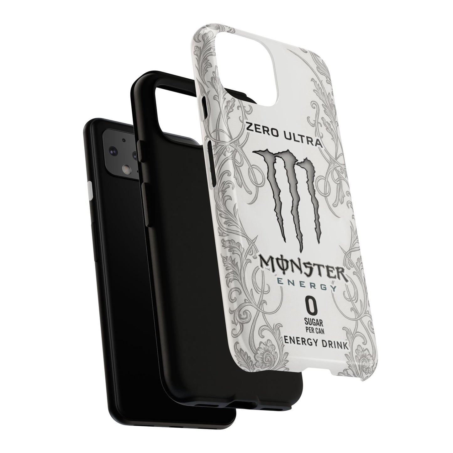 Monster White Ultra Energy Phone Case – For Samsung Galaxy & Google Pixel
