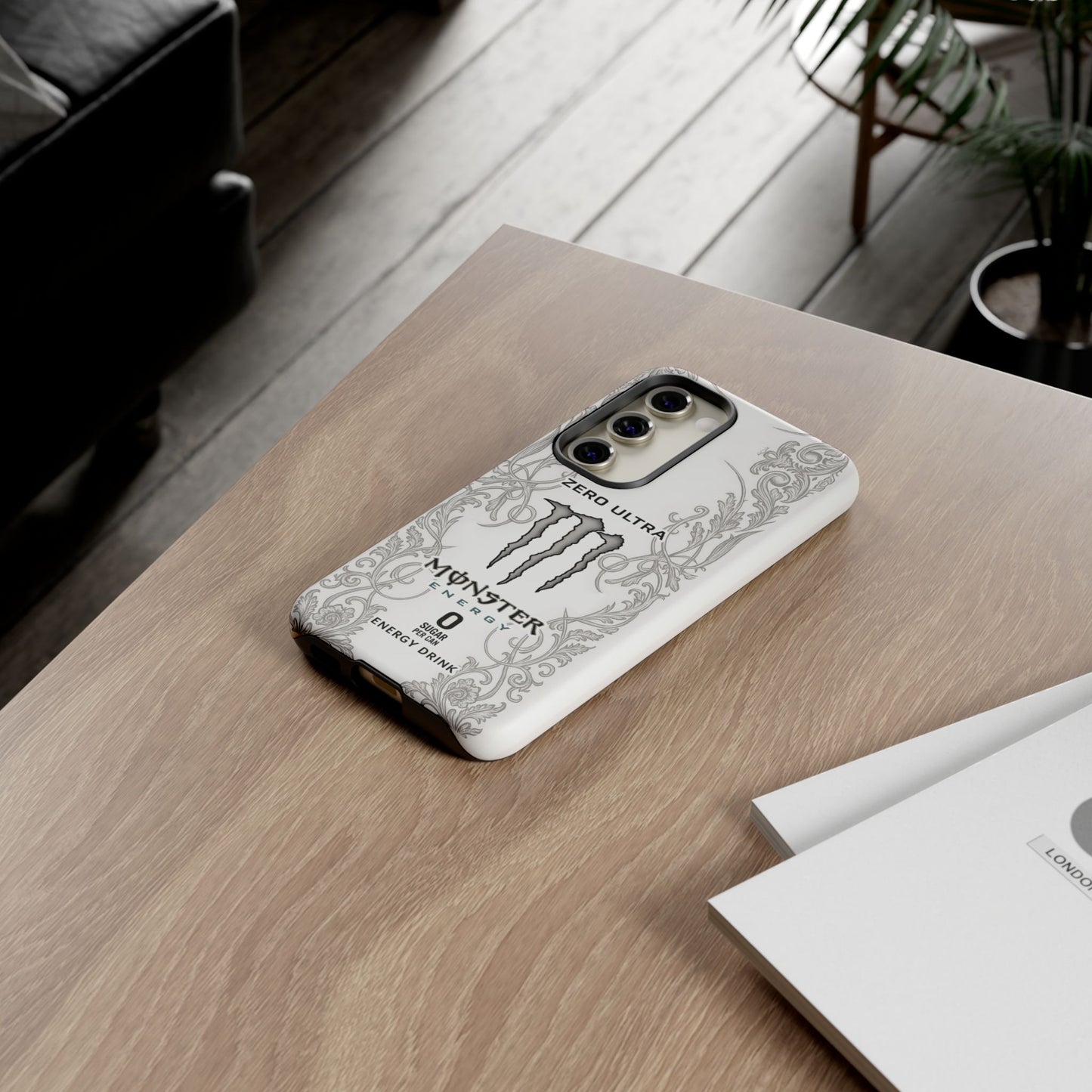 Monster White Ultra Energy Phone Case – For Samsung Galaxy & Google Pixel