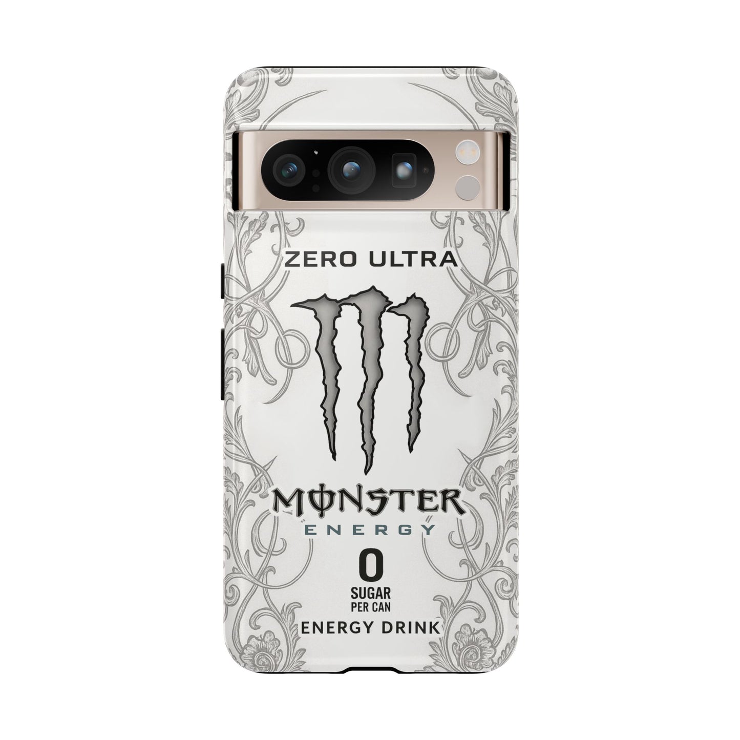 Monster White Ultra Energy Phone Case – For Samsung Galaxy & Google Pixel