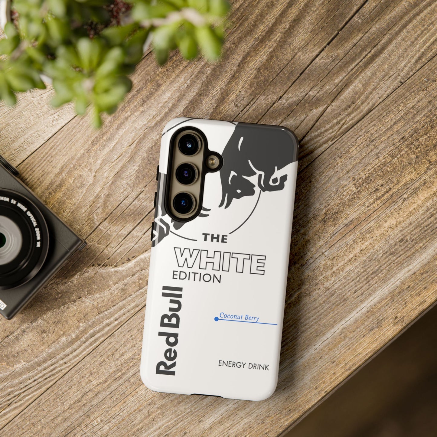 Red Bull White Edition Coconut Berry Samsung Phone Cover & Google Pixel Phone Case