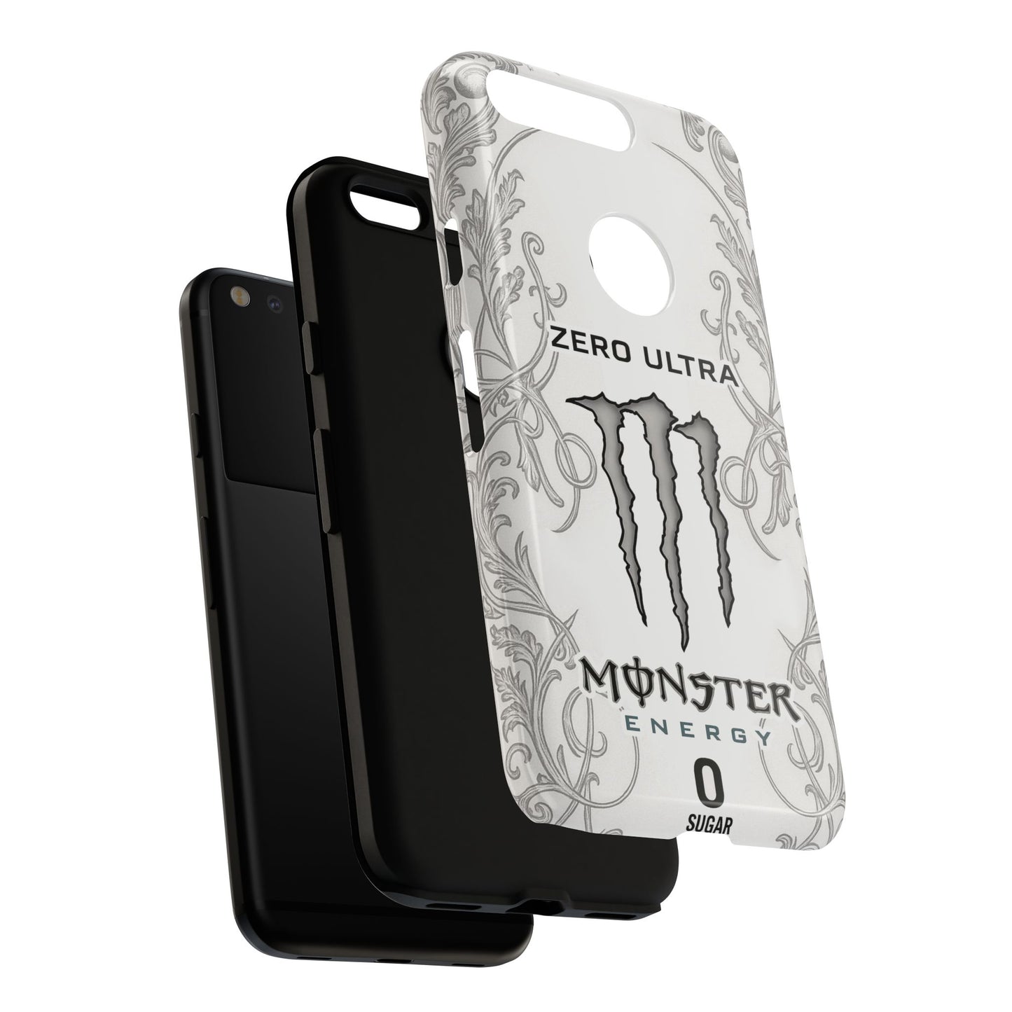 Monster White Ultra Energy Phone Case – For Samsung Galaxy & Google Pixel