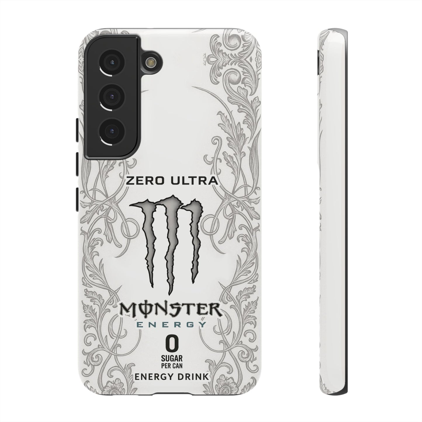 Monster White Ultra Energy Phone Case – For Samsung Galaxy & Google Pixel
