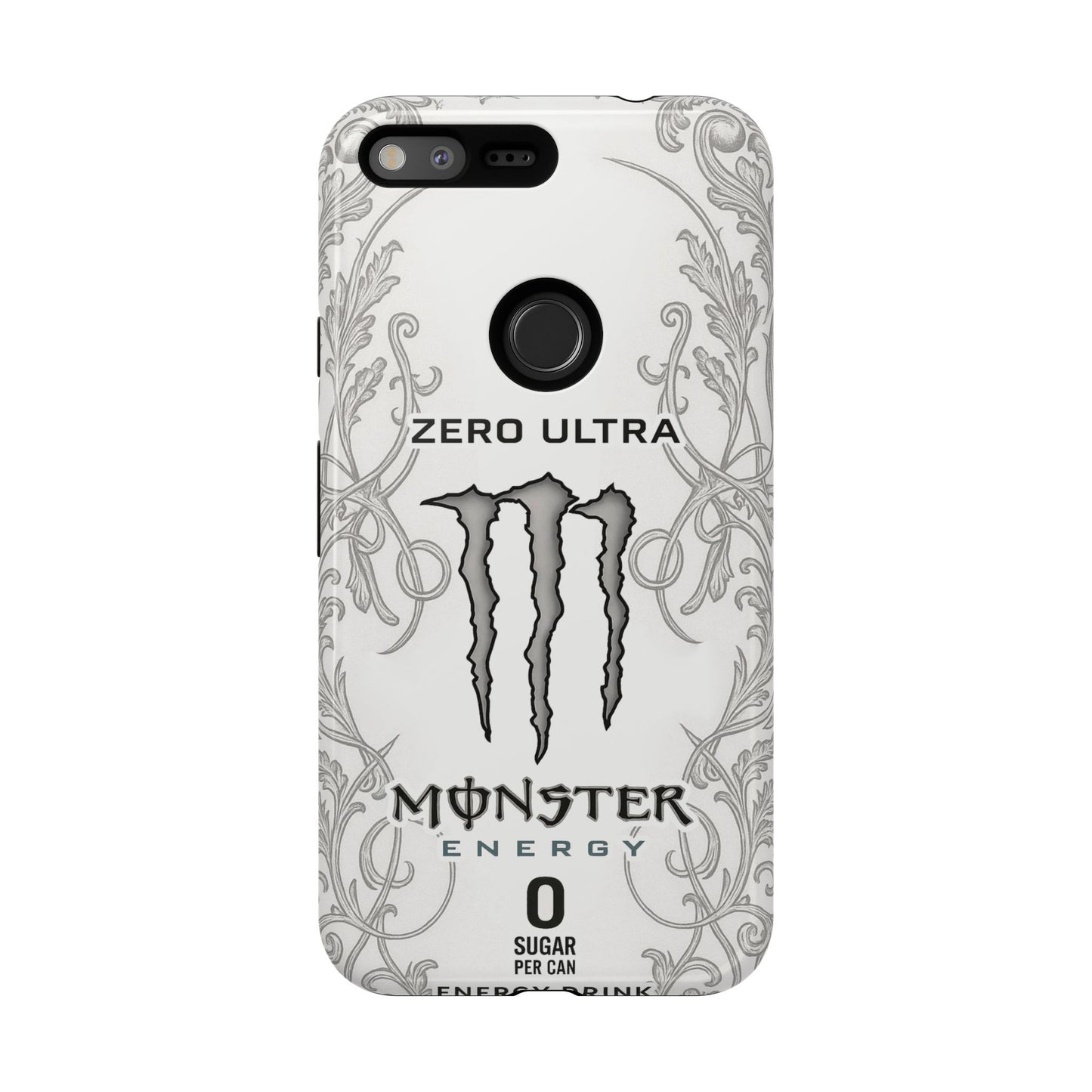 Monster White Ultra Energy Phone Case – For Samsung Galaxy & Google Pixel