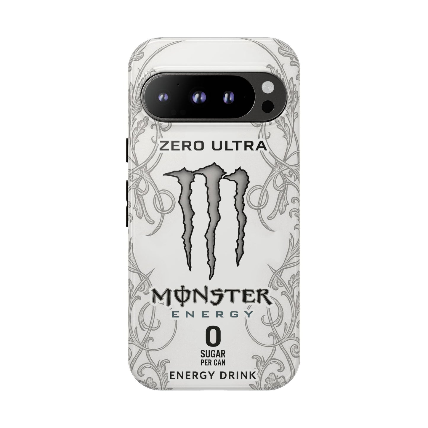 Monster White Ultra Energy Phone Case – For Samsung Galaxy & Google Pixel