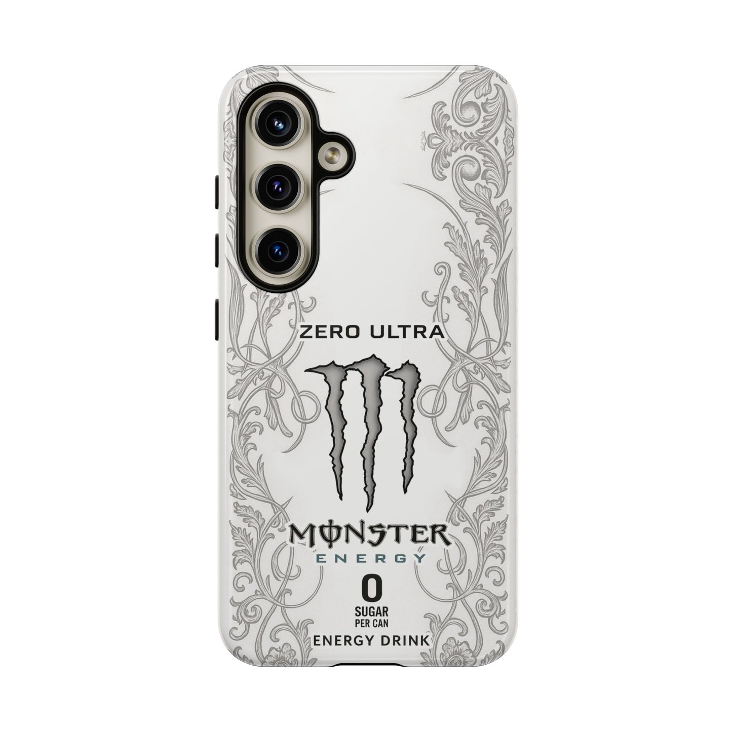 Monster White Ultra Energy Phone Case – For Samsung Galaxy & Google Pixel