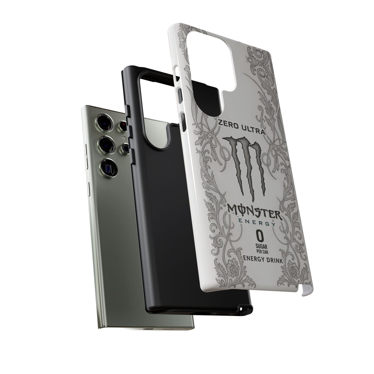 Monster White Ultra Energy Phone Case – For Samsung Galaxy & Google Pixel