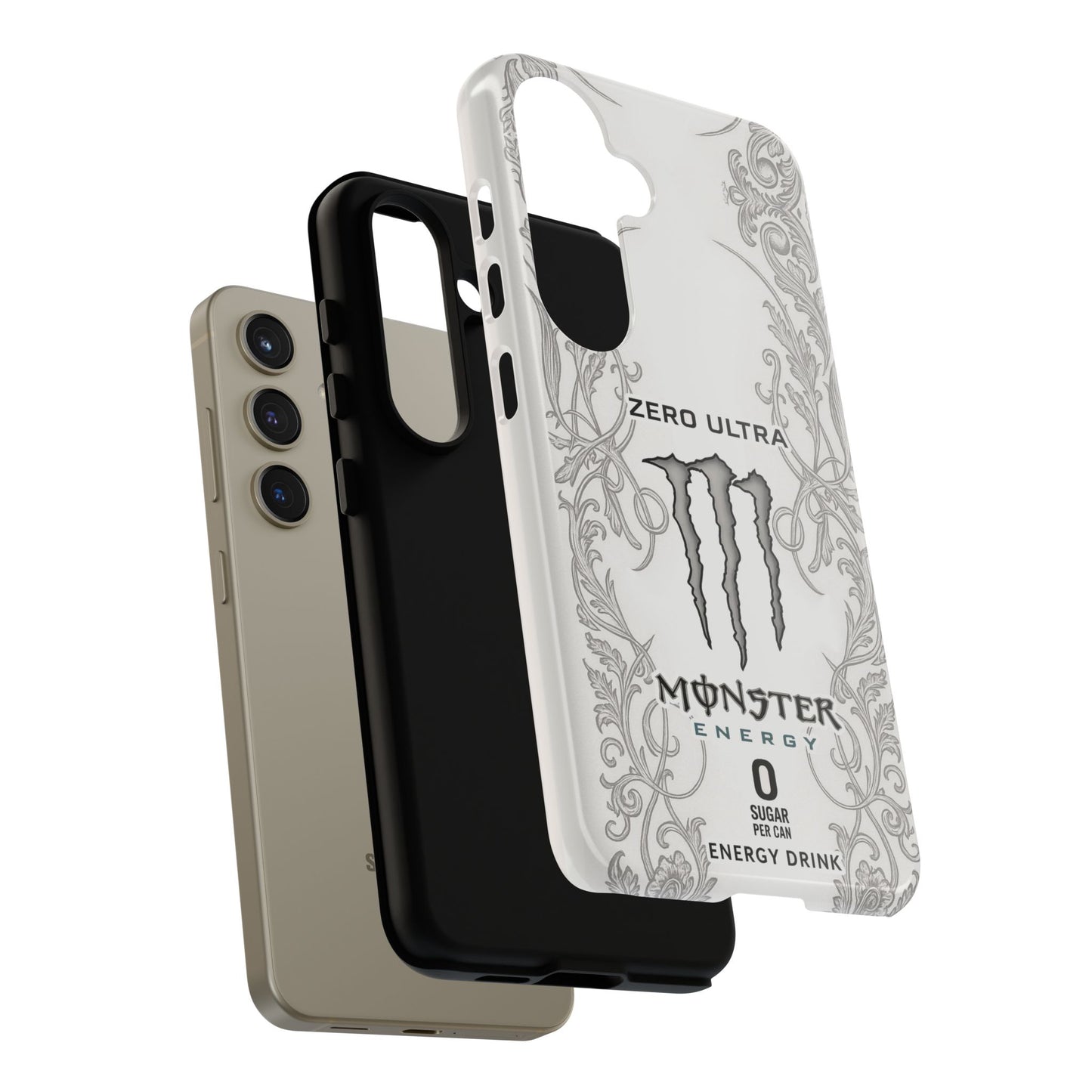 Monster White Ultra Energy Phone Case – For Samsung Galaxy & Google Pixel