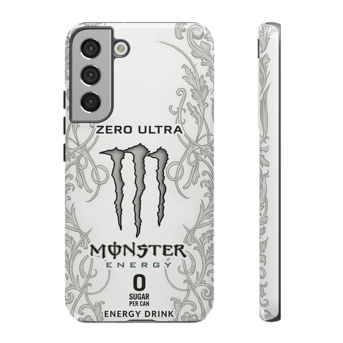 Monster White Ultra Energy Phone Case – For Samsung Galaxy & Google Pixel