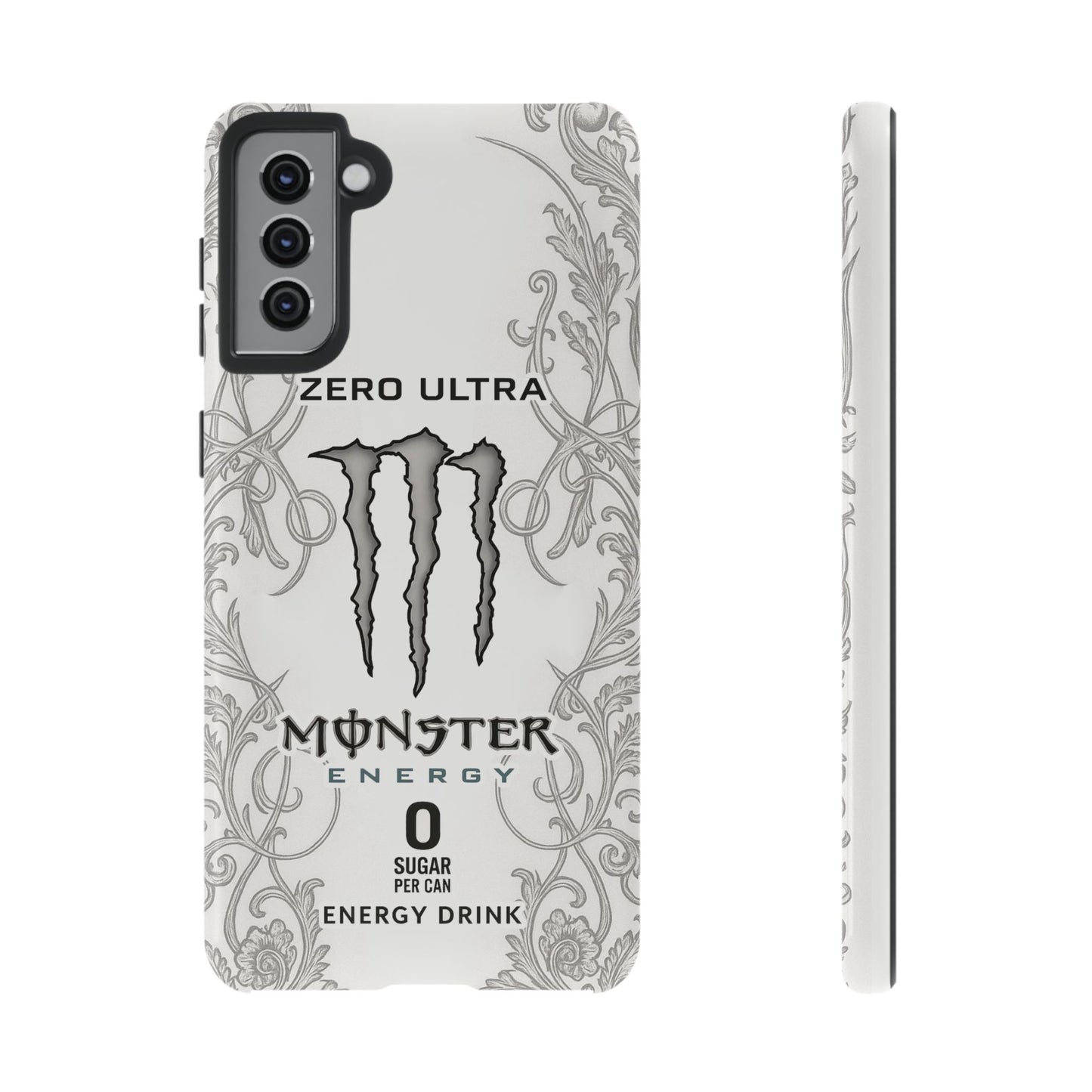 Monster White Ultra Energy Phone Case – For Samsung Galaxy & Google Pixel