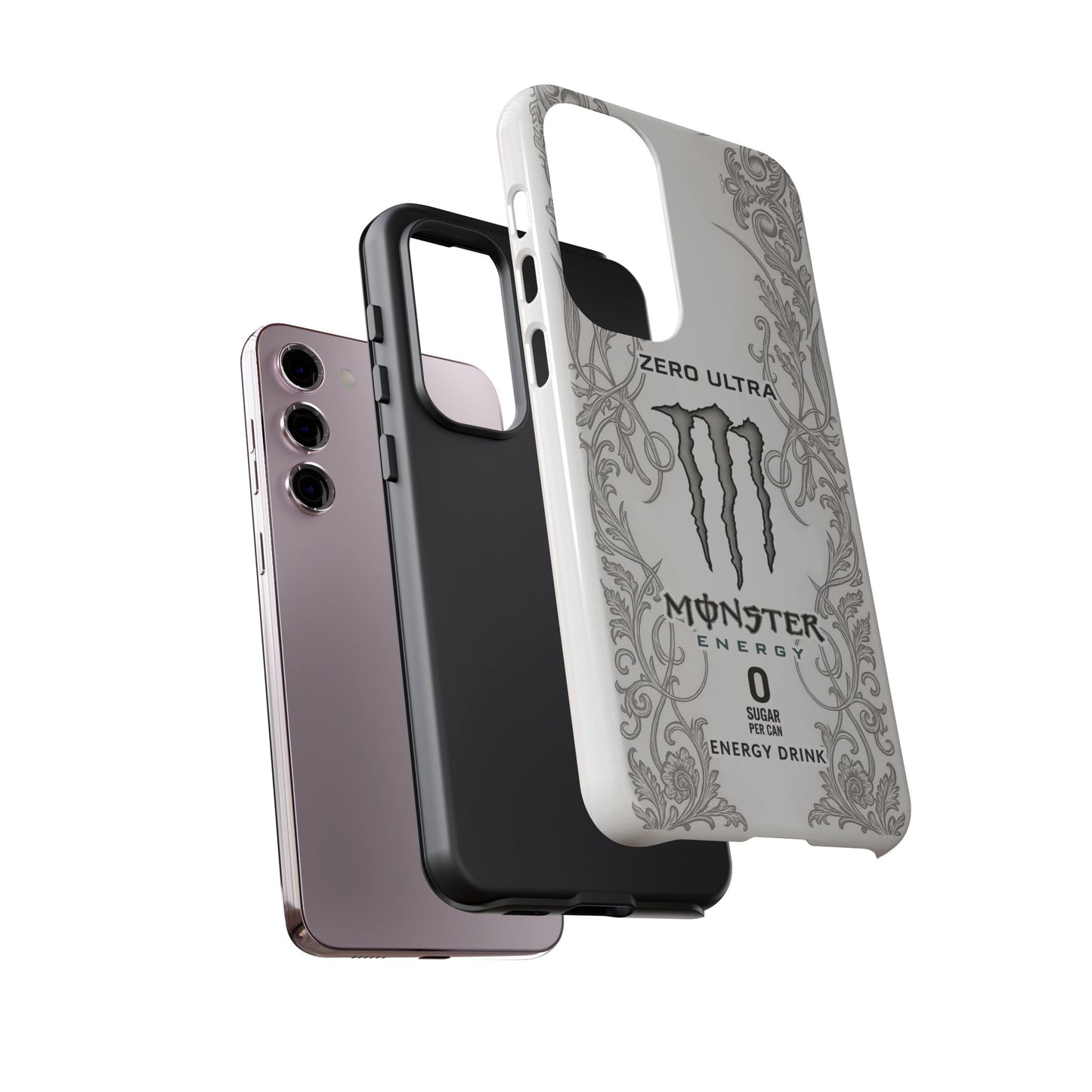 Monster White Ultra Energy Phone Case – For Samsung Galaxy & Google Pixel