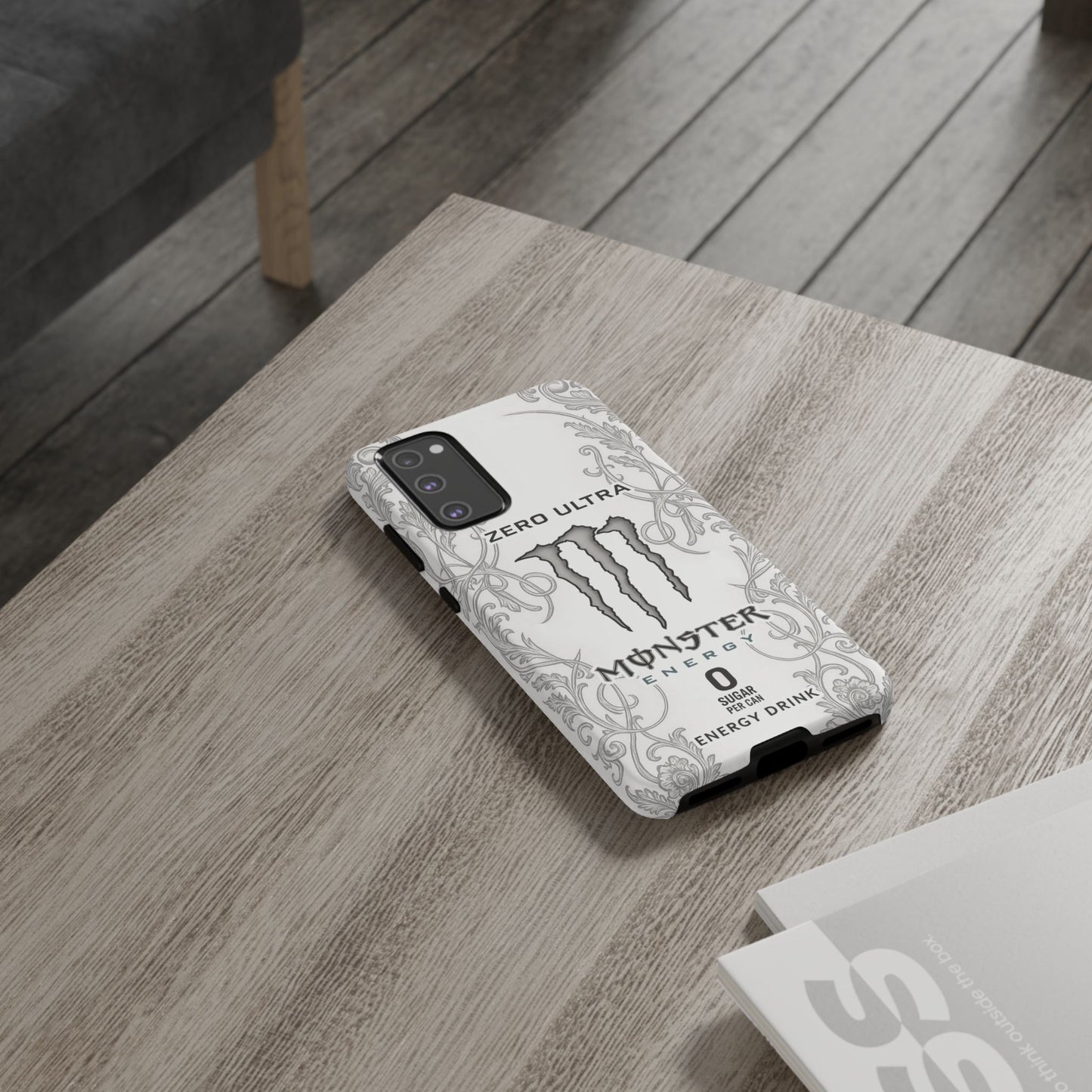 Monster White Ultra Energy Phone Case – For Samsung Galaxy & Google Pixel