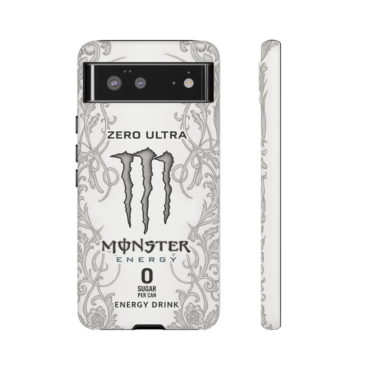 Monster White Ultra Energy Phone Case – For Samsung Galaxy & Google Pixel