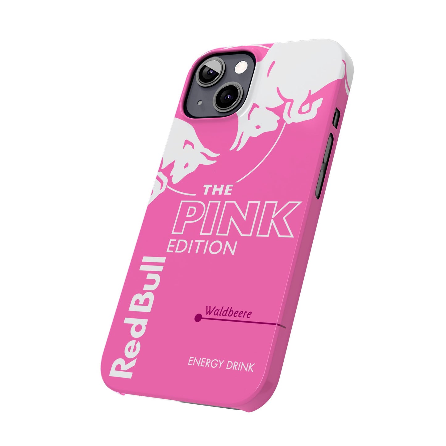 Red Bull Energy Drink iPhone Case - Pink Waldbeere Edition