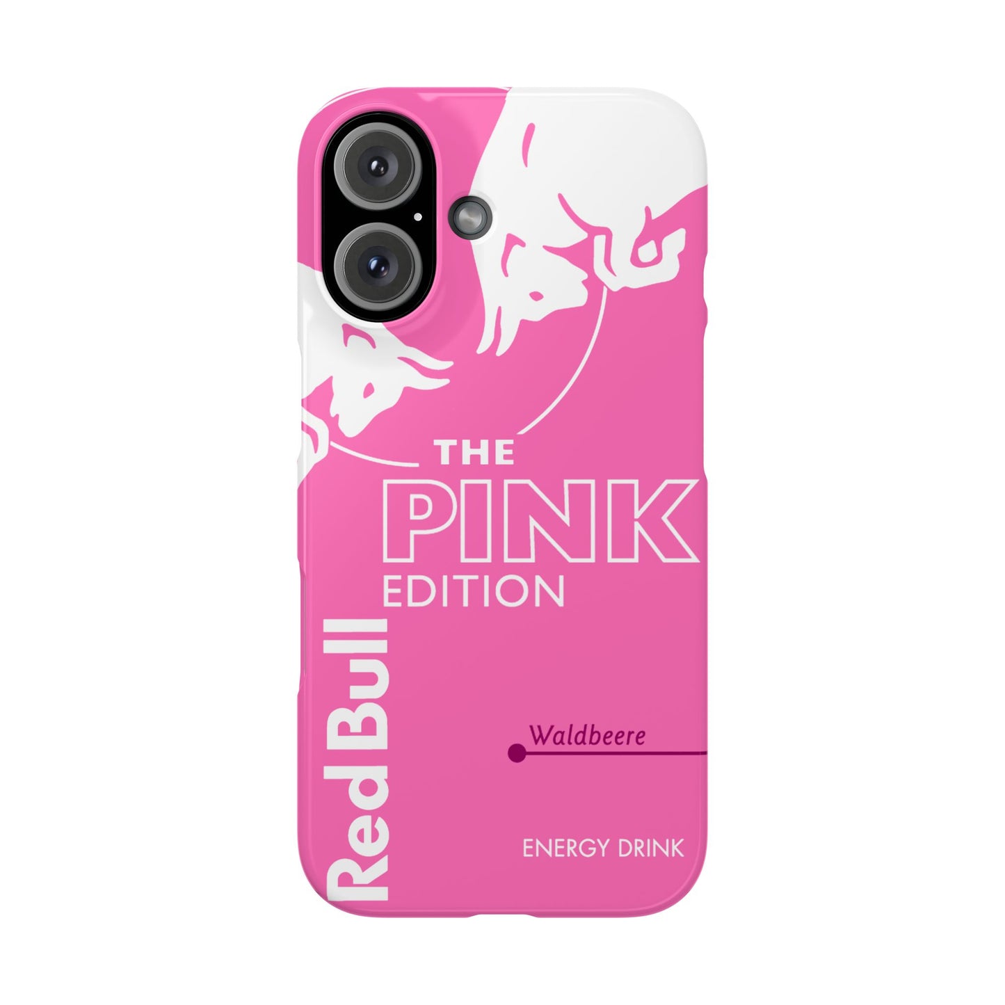 Red Bull Energy Drink iPhone Case - Pink Waldbeere Edition