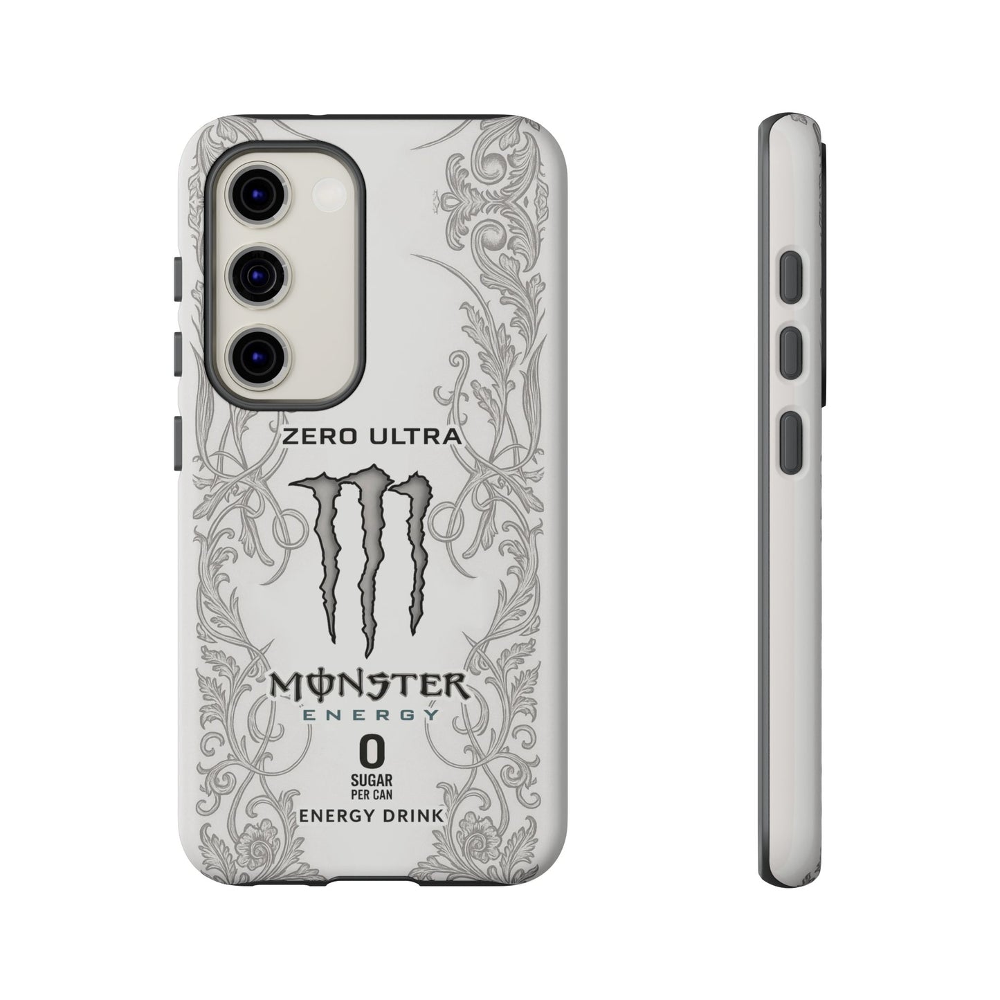 Monster White Ultra Energy Phone Case – For Samsung Galaxy & Google Pixel