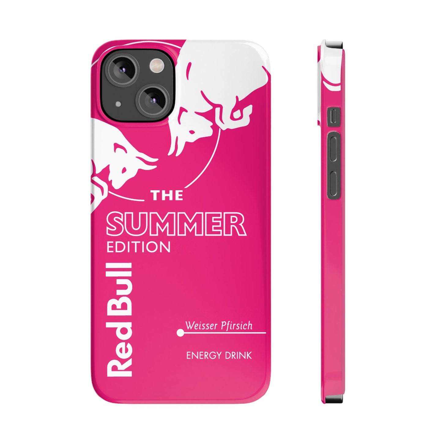 Red Bull Energy Drink iPhone Case - Pink Summer Edition