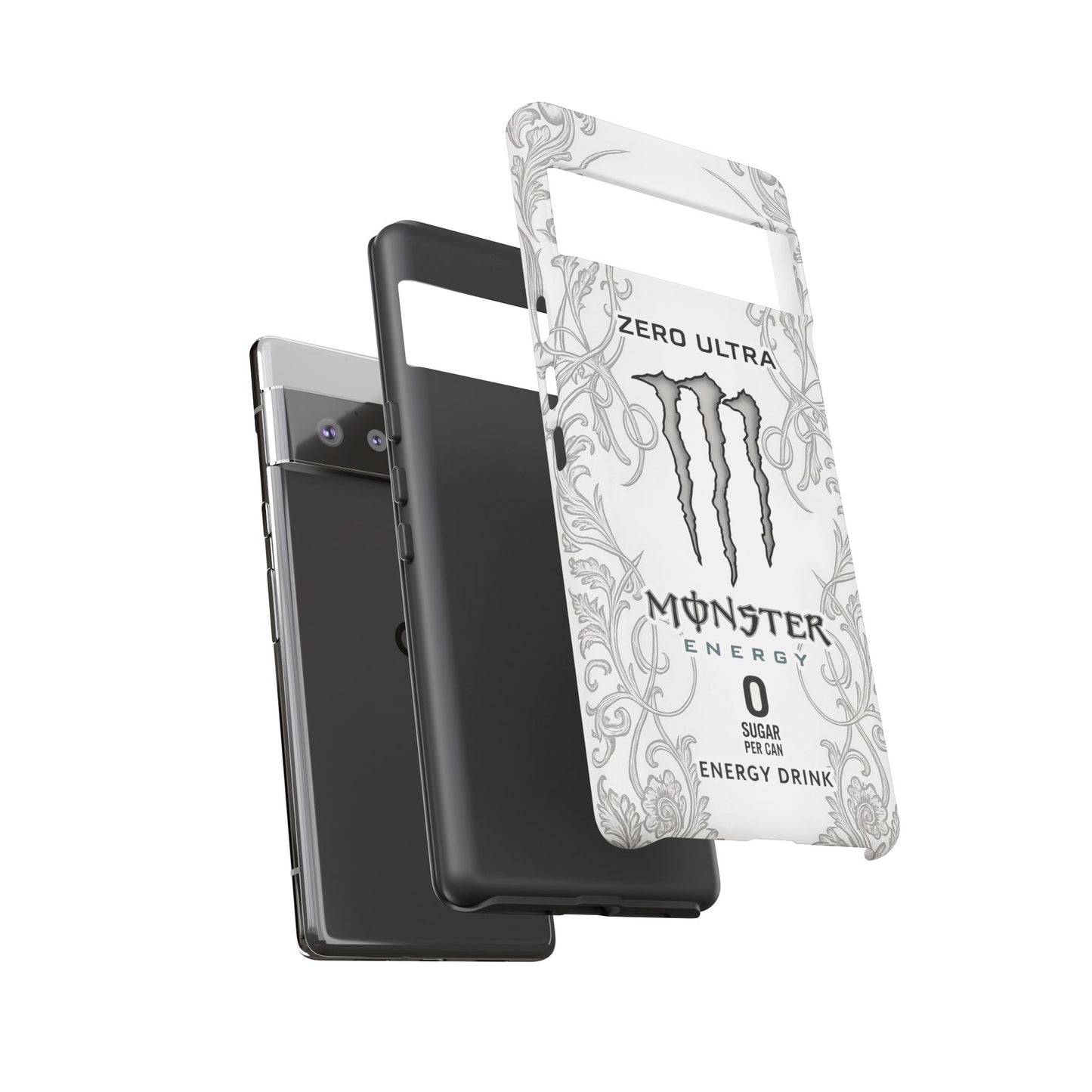 Monster White Ultra Energy Phone Case – For Samsung Galaxy & Google Pixel