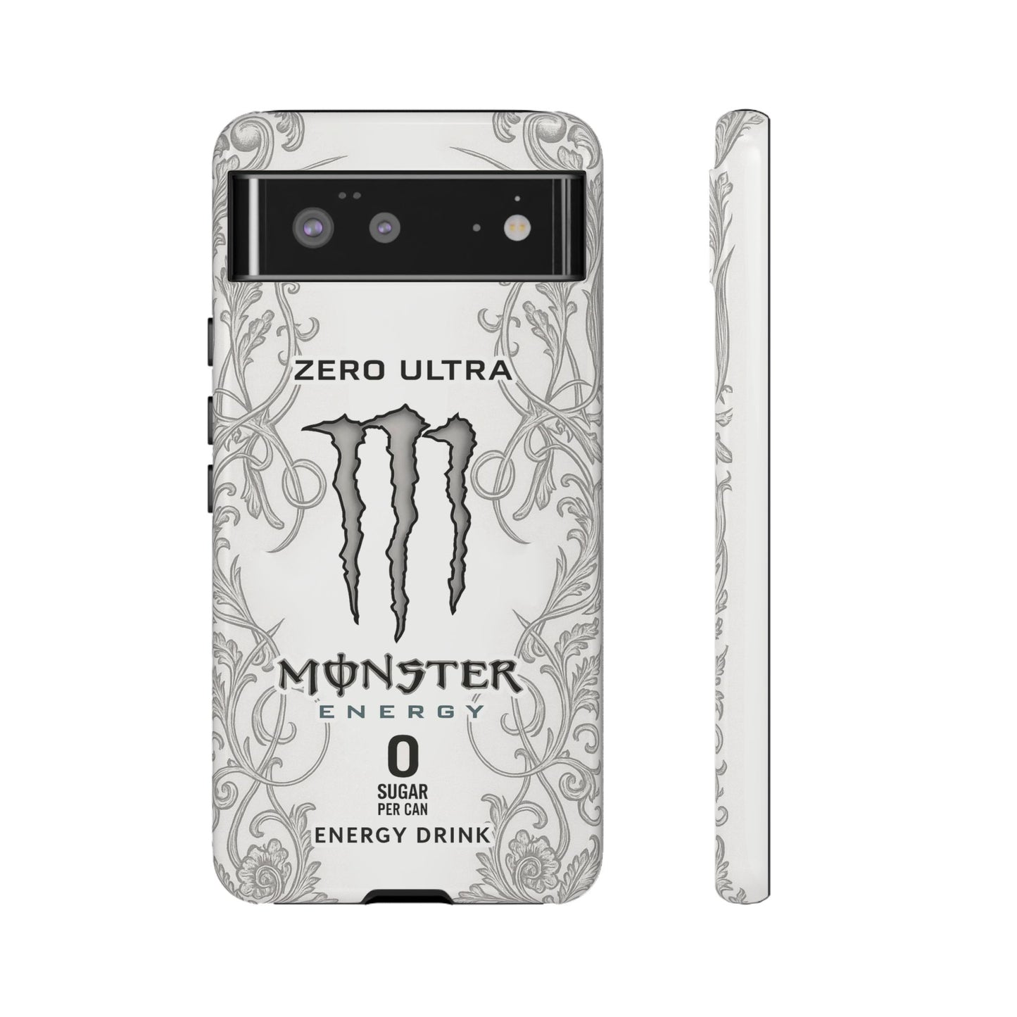 Monster White Ultra Energy Phone Case – For Samsung Galaxy & Google Pixel