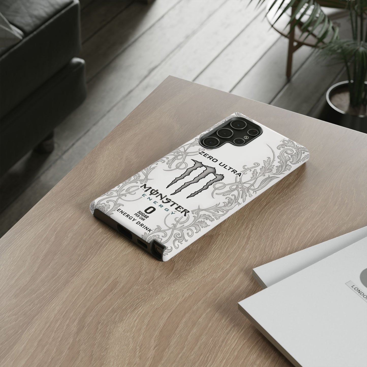 Monster White Ultra Energy Phone Case – For Samsung Galaxy & Google Pixel