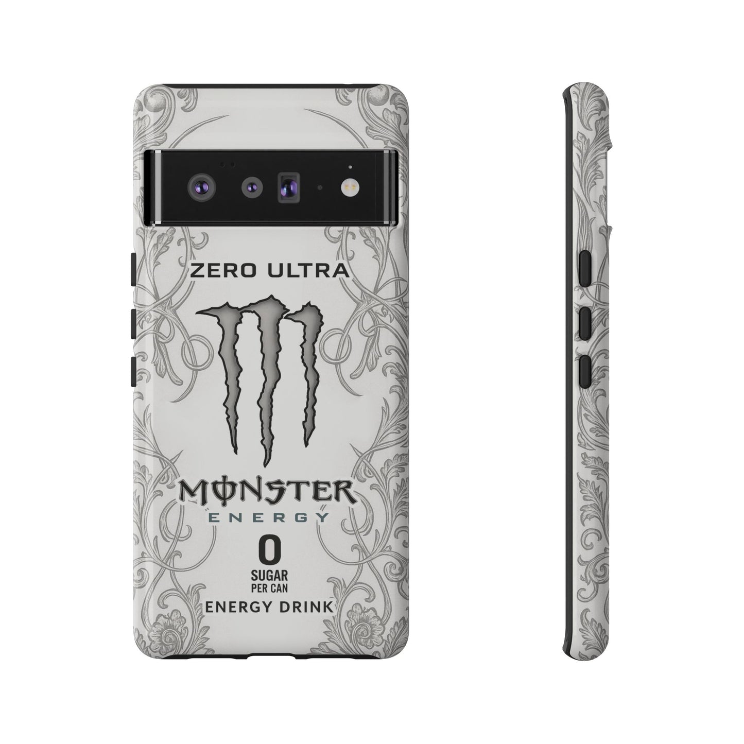 Monster White Ultra Energy Phone Case – For Samsung Galaxy & Google Pixel