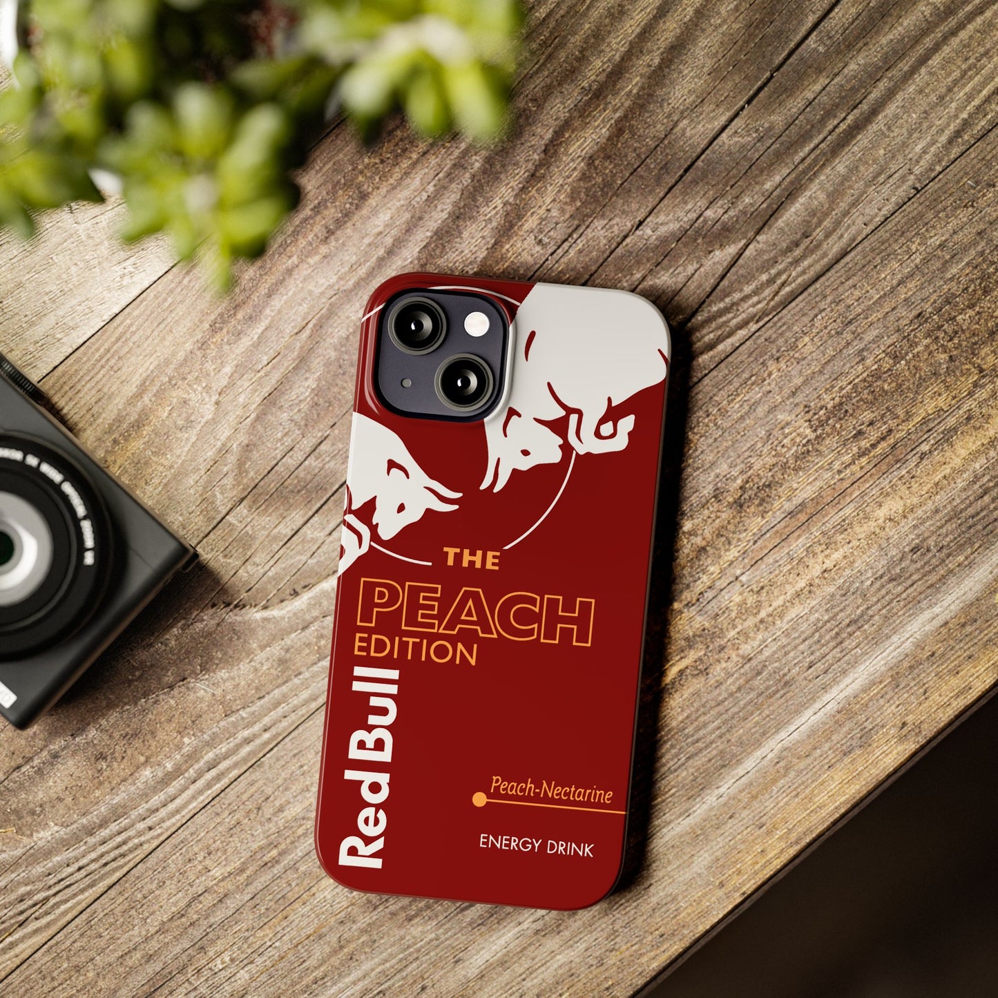 Red Bull Energy Drink iPhone Case - Peach Edition