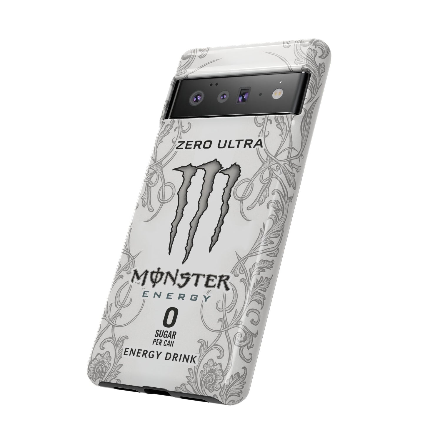Monster White Ultra Energy Phone Case – For Samsung Galaxy & Google Pixel