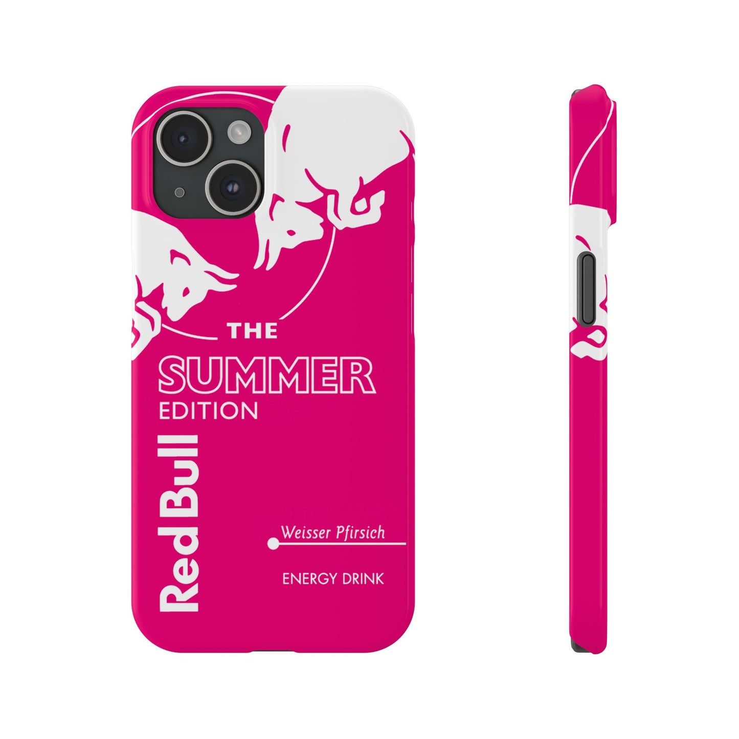 Red Bull Energy Drink iPhone Case - Pink Summer Edition