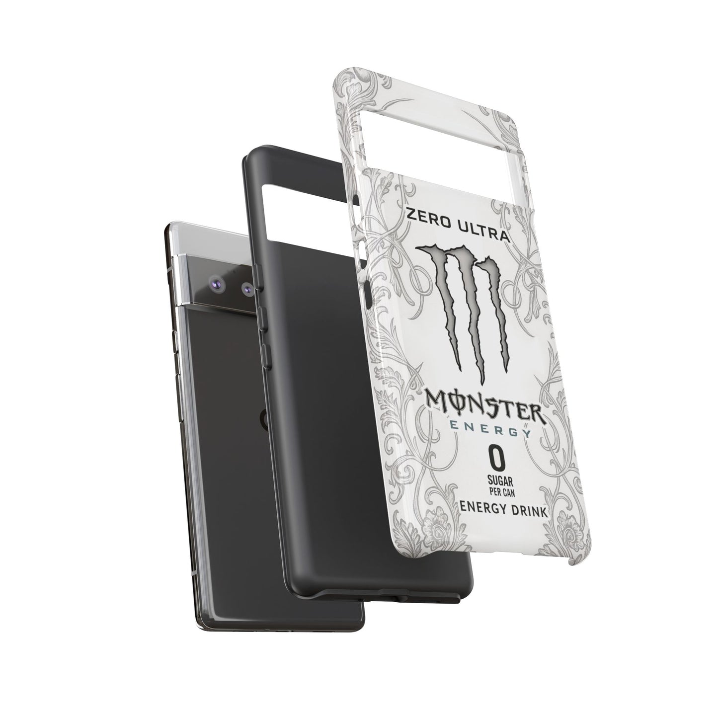 Monster White Ultra Energy Phone Case – For Samsung Galaxy & Google Pixel