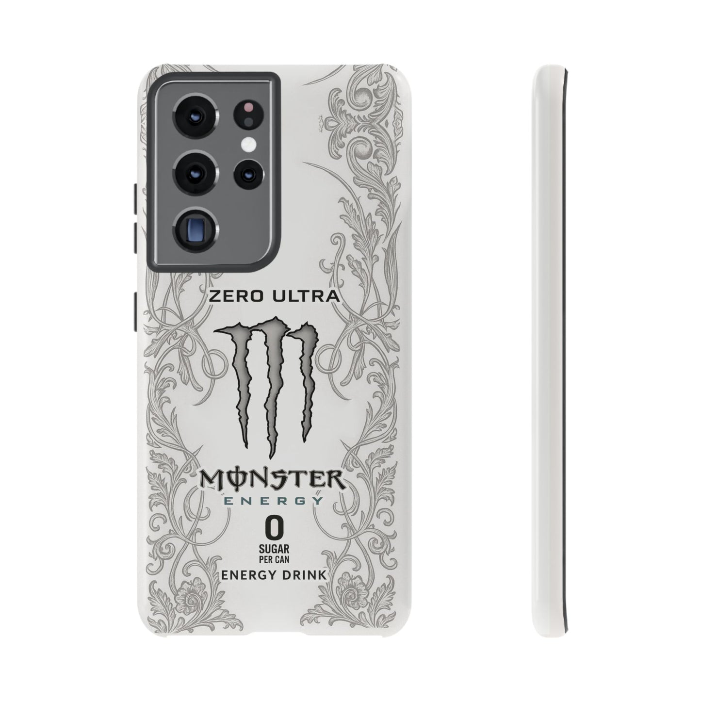 Monster White Ultra Energy Phone Case – For Samsung Galaxy & Google Pixel