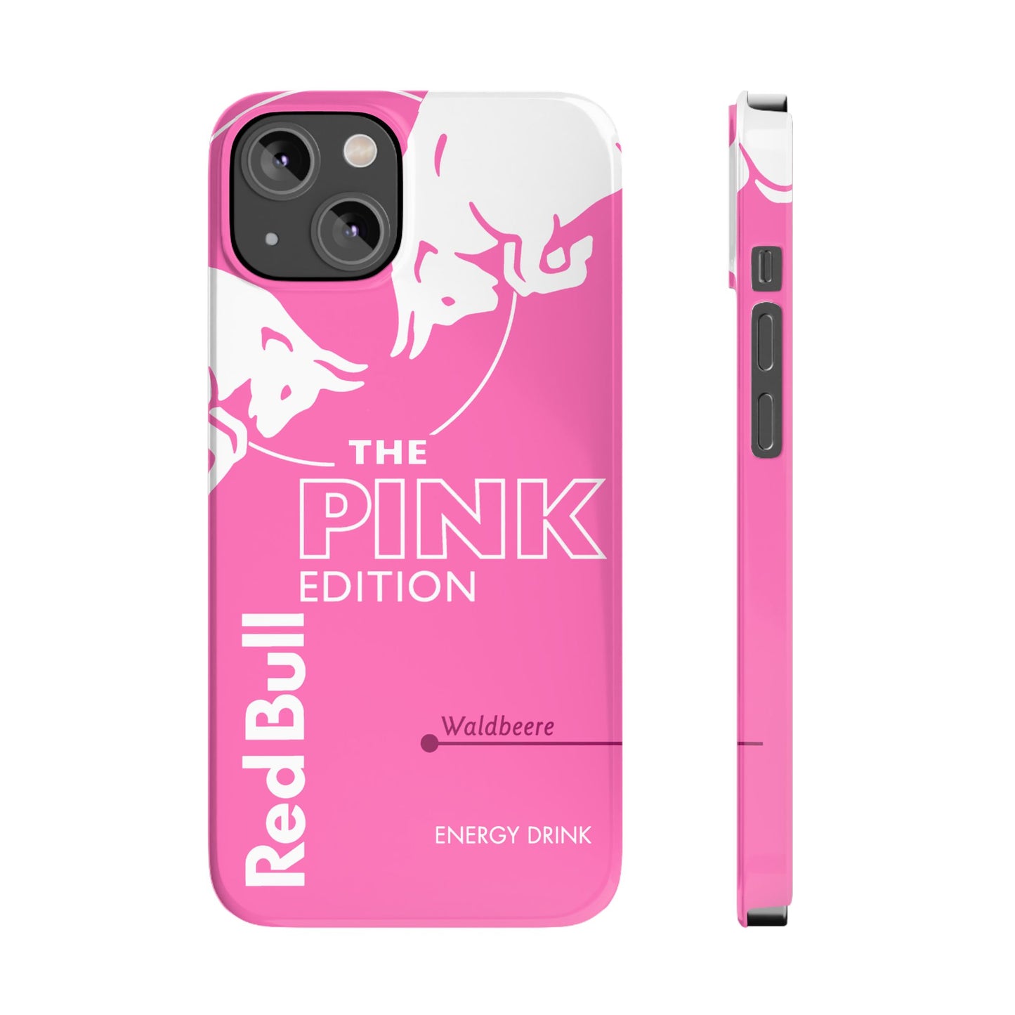 Red Bull Energy Drink iPhone Case - Pink Waldbeere Edition